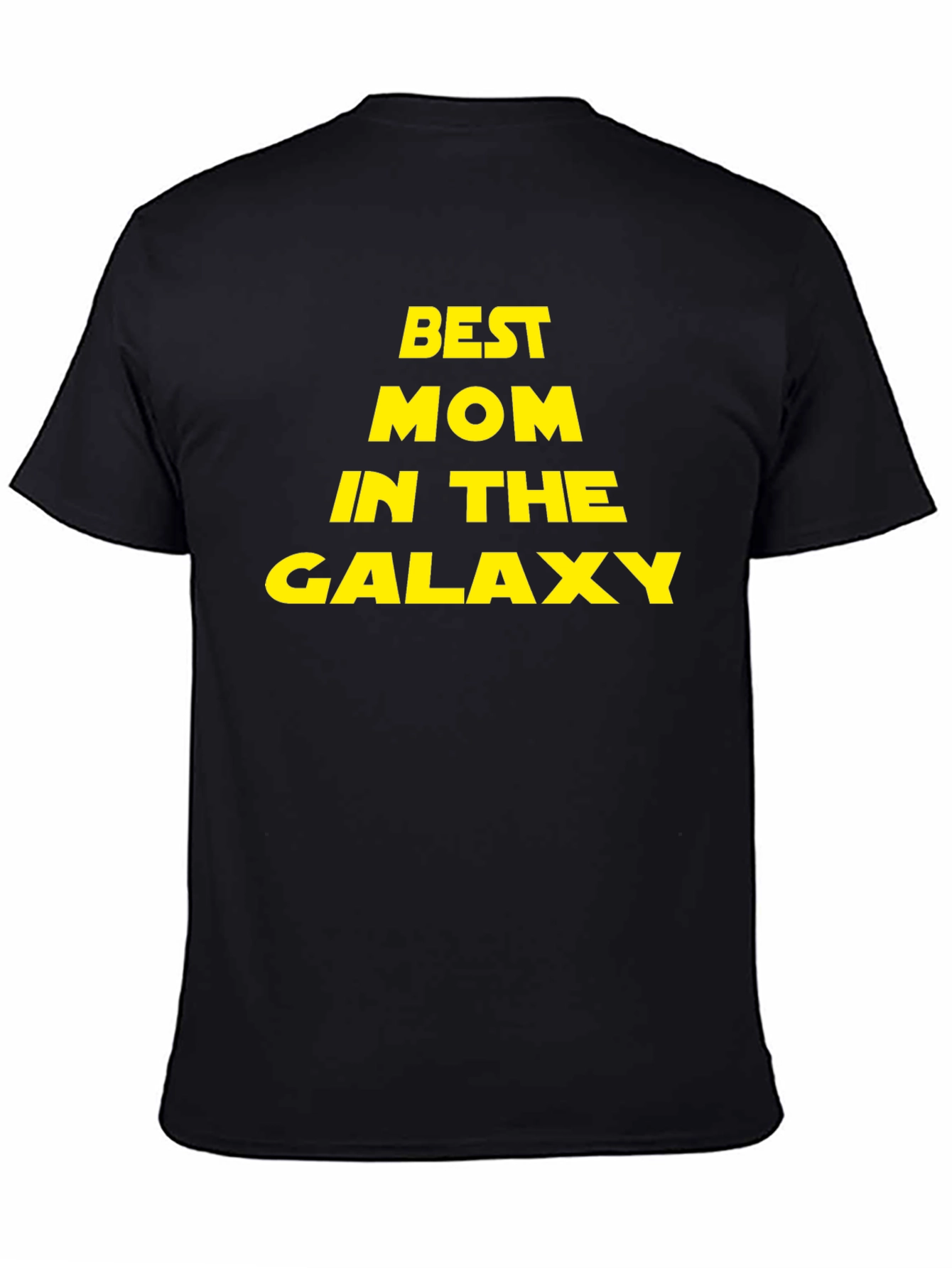 Black Best Mom In The Galaxy T-Shirt - Black view 4