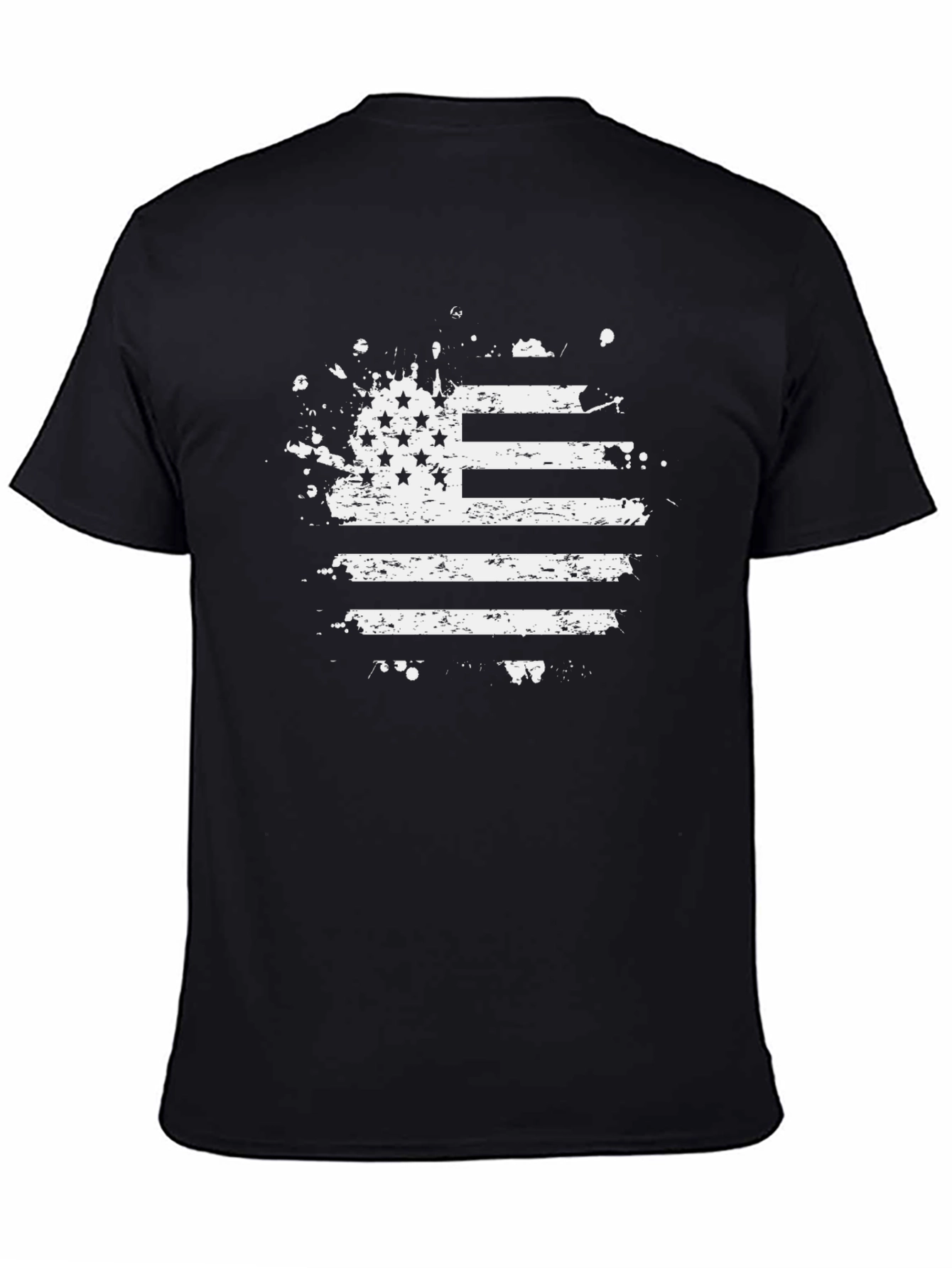 Distressed American Flag Graphic T-Shirt - 4