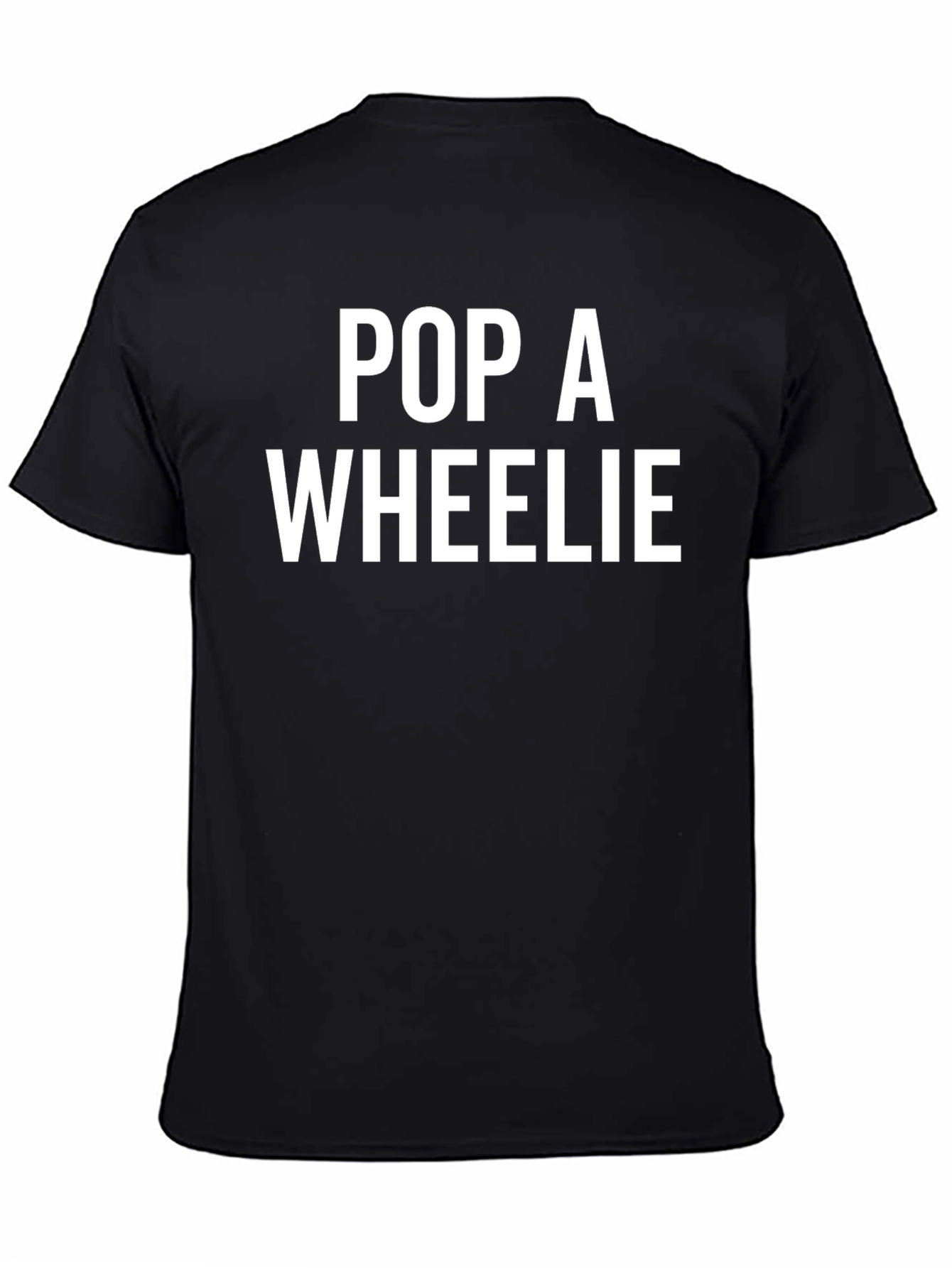 Black Pop A Wheelie Graphic Tee view 4