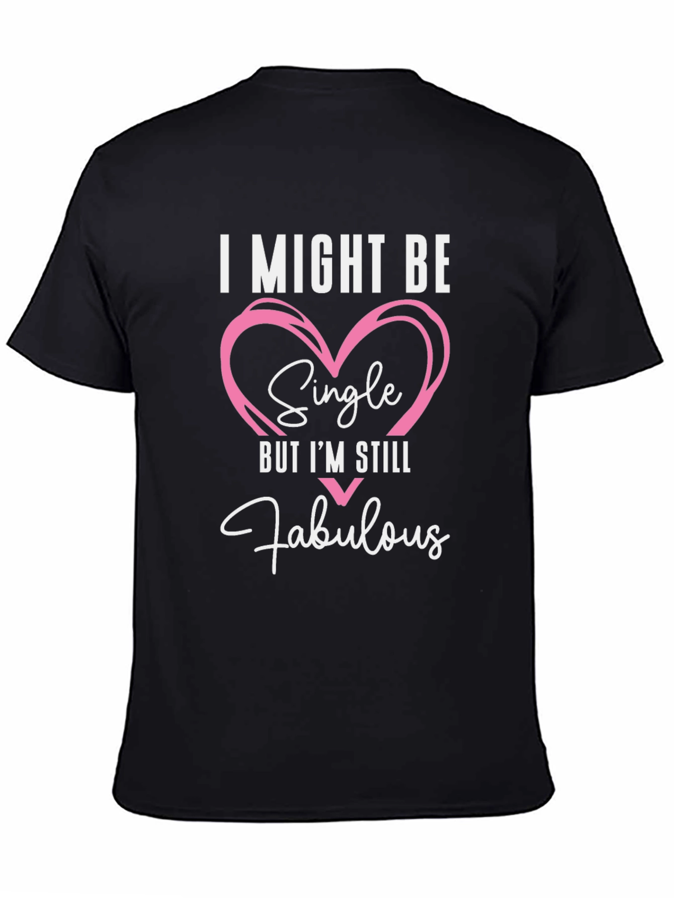 Black Single and Fabulous T-Shirt | Trendy Casual Tee view 4