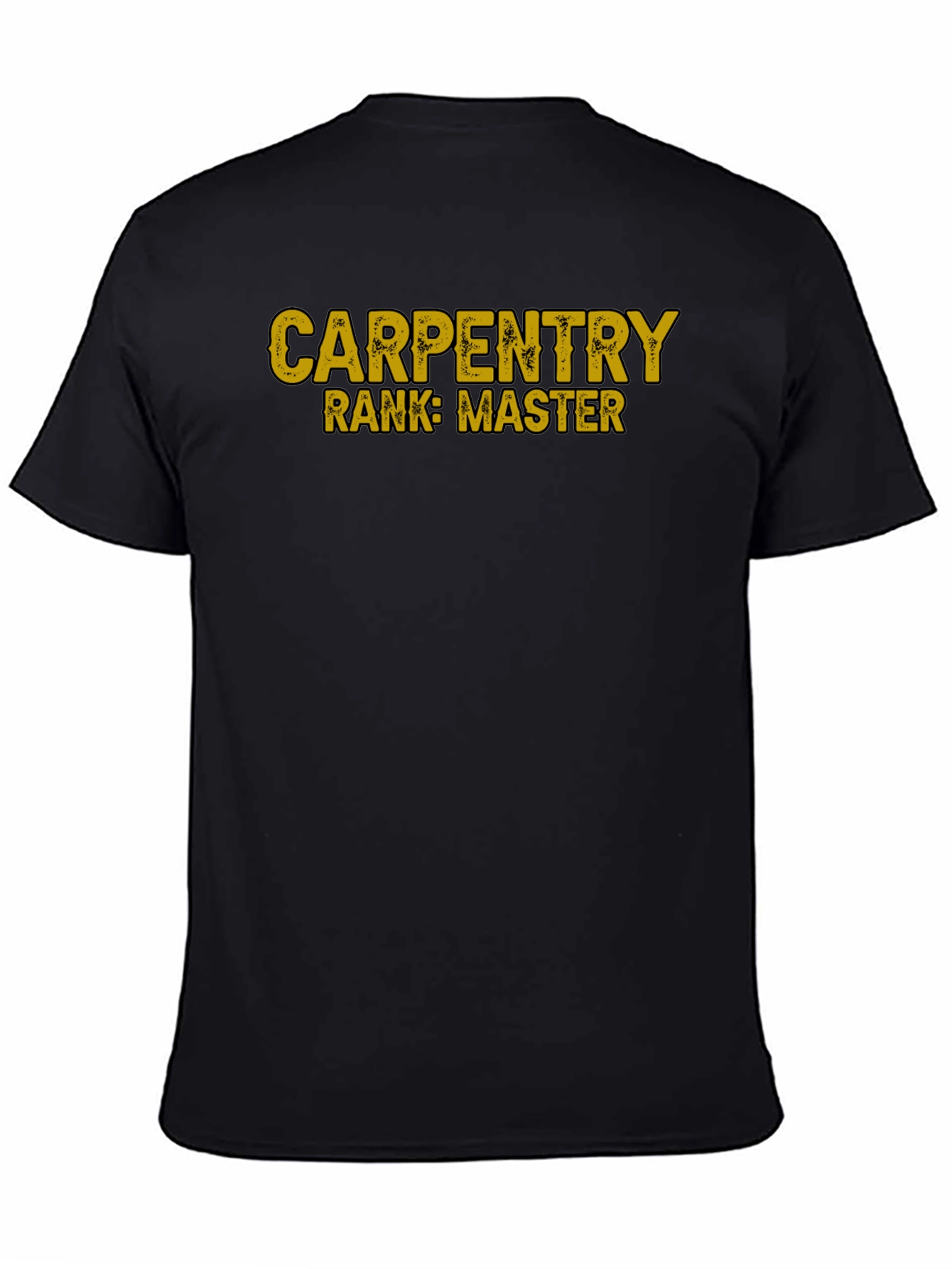 Black Carpentry Master Rank T-Shirt view 4