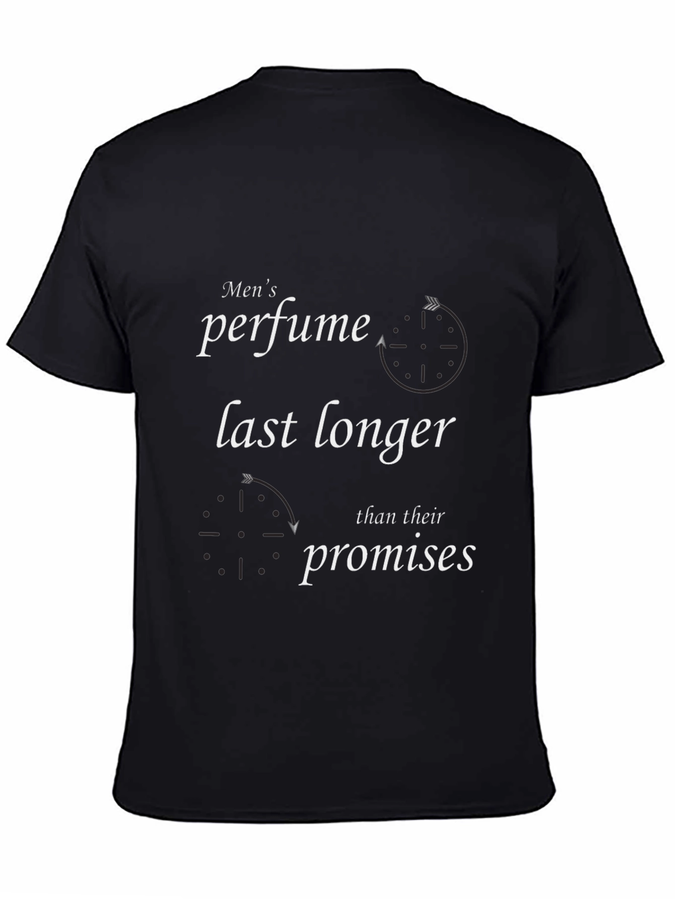 Black Men's Perfume Promises T-Shirt view 4