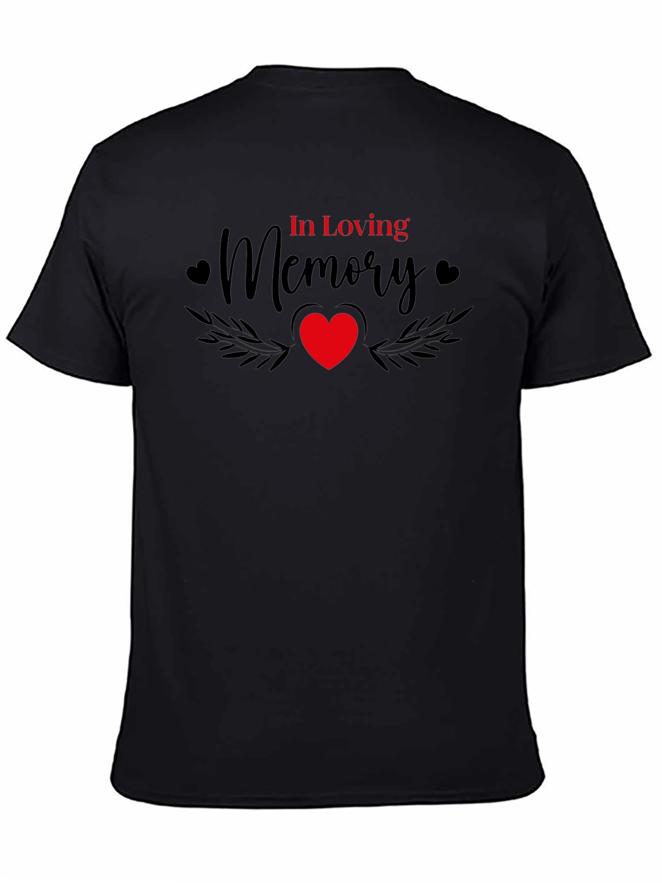 Black In Loving Memory Graphic T-Shirt view 4