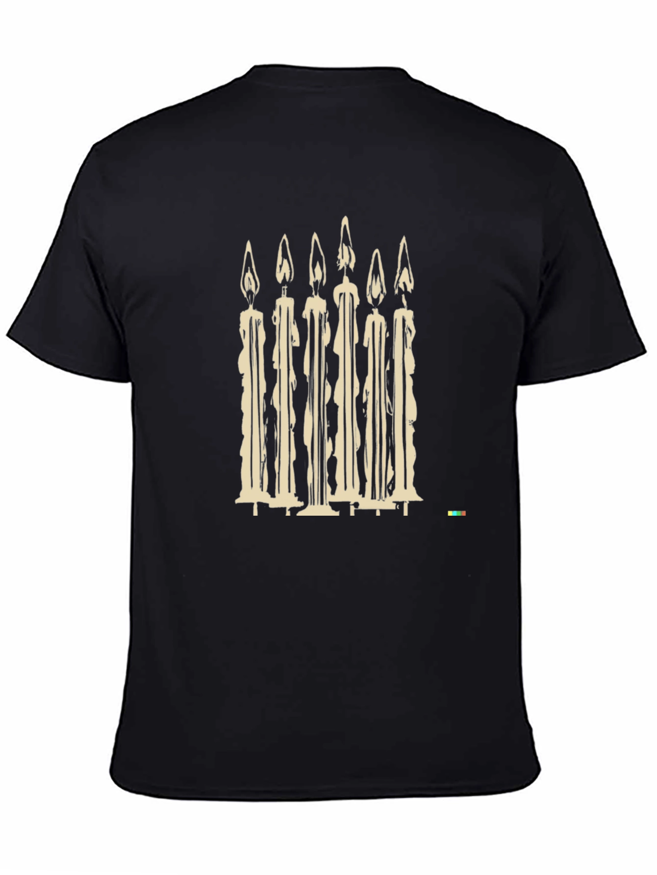 Black Candle Graphic Tee - Soft Cotton Blend view 4