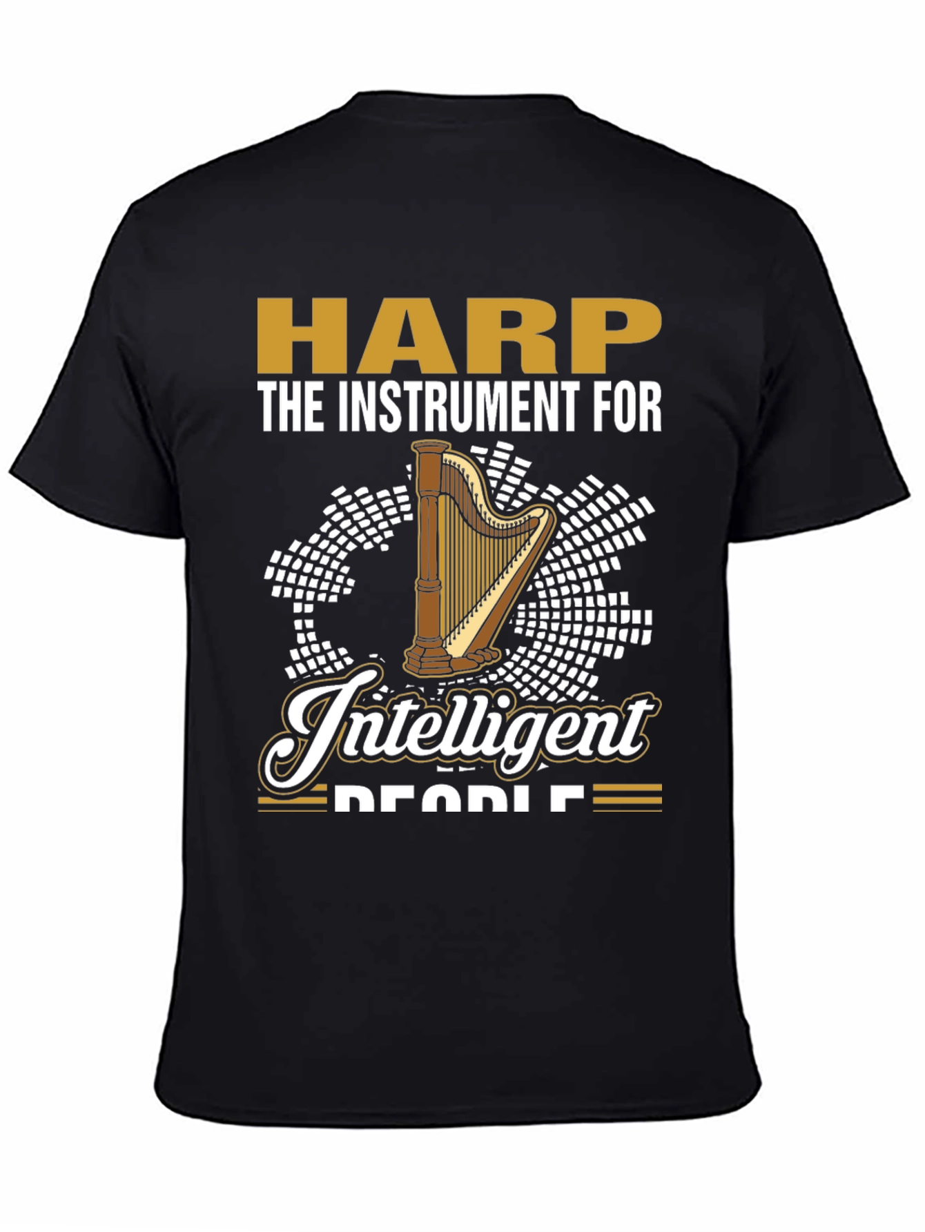Black Harp Intelligent People T-Shirt view 4