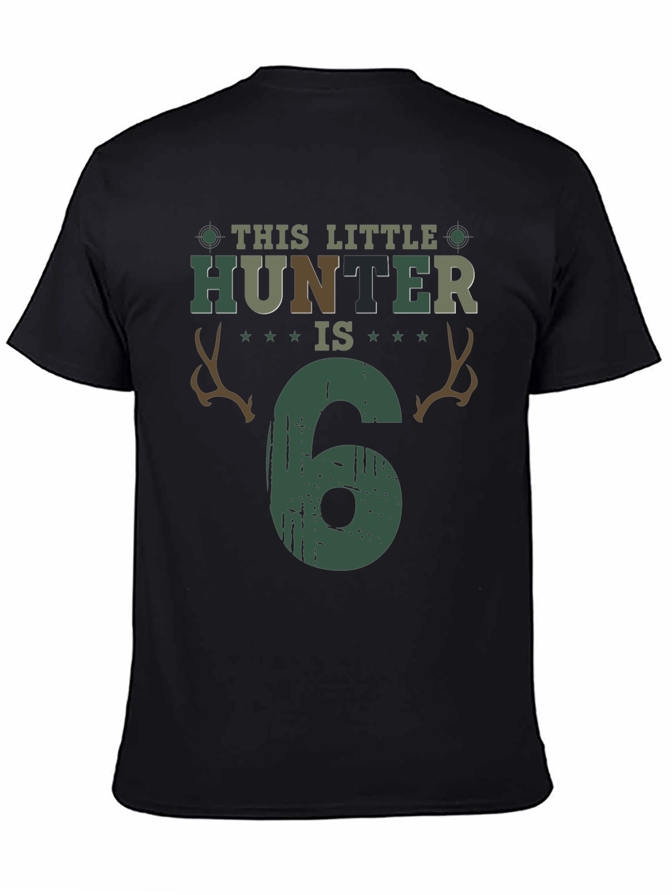 Little Hunter 6th Birthday T-Shirt - 4