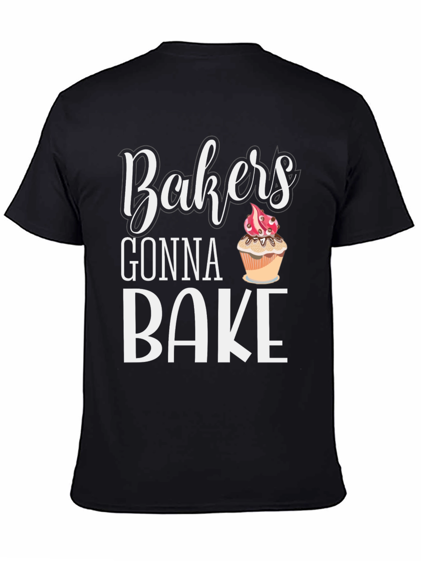 Black Bakers Gonna Bake T-Shirt Cupcake Baking Tee view 4