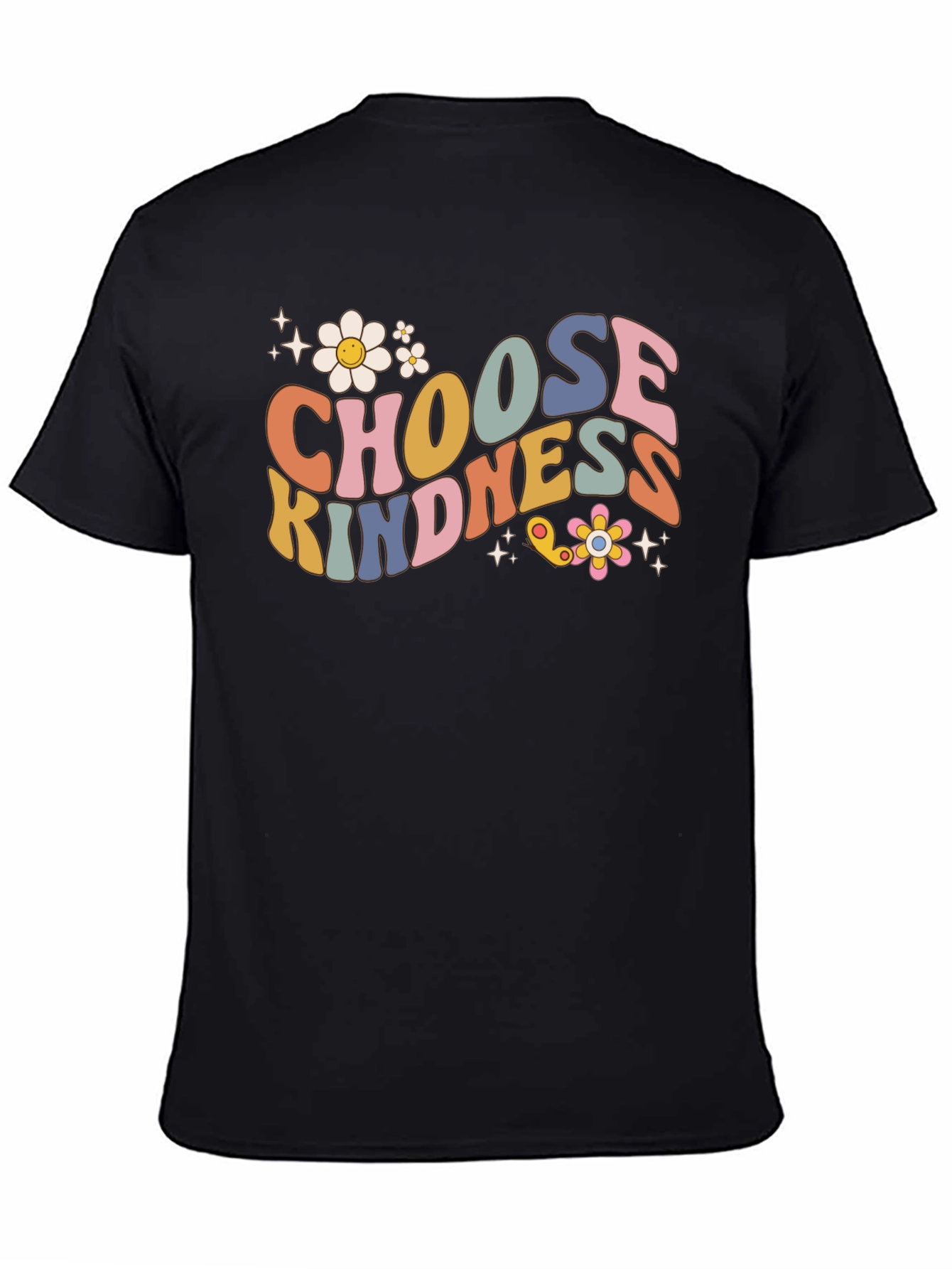 Black Choose Kindness Graphic T-Shirt view 4