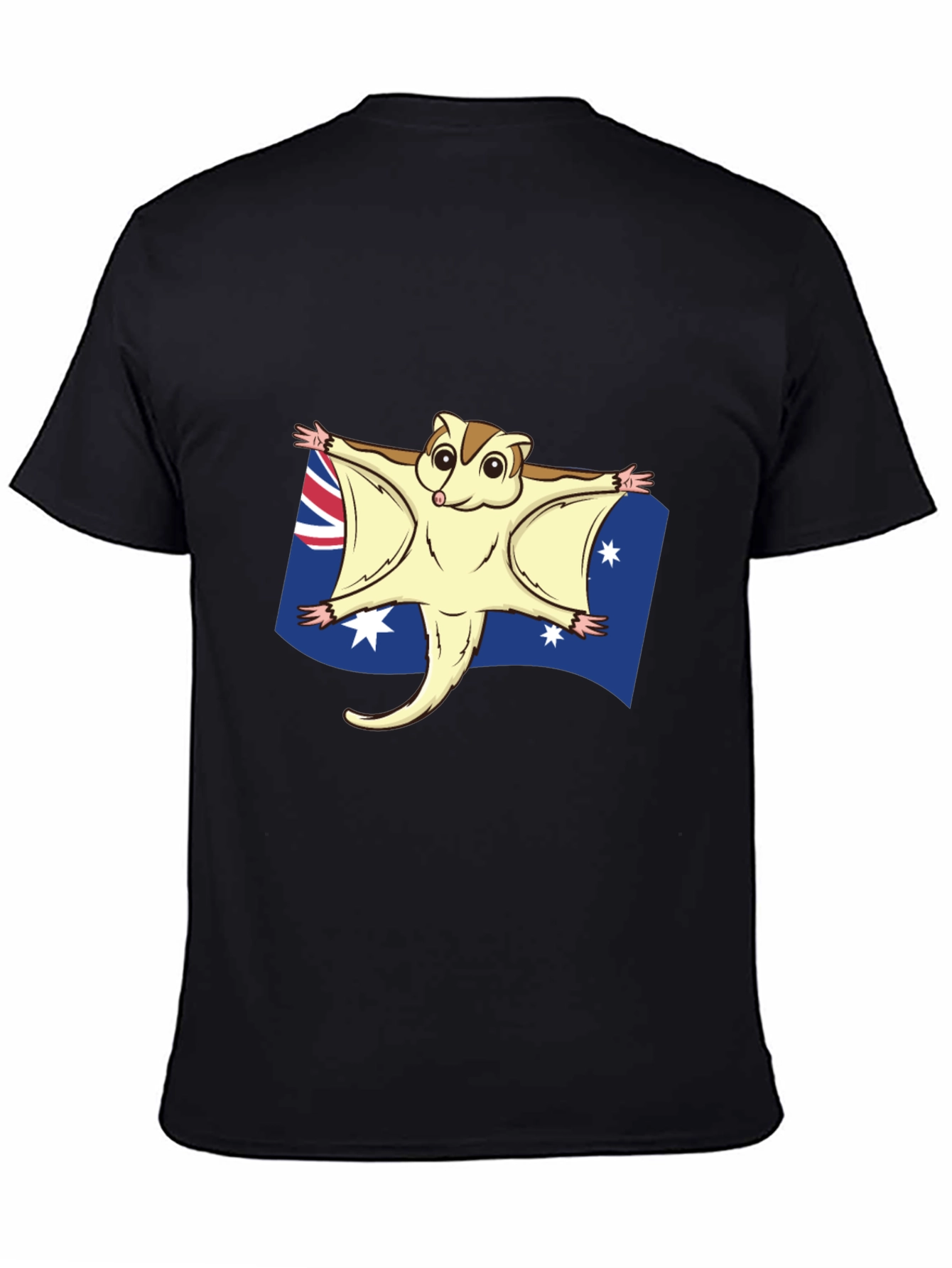 Black Australian Sugar Glider T-Shirt view 4