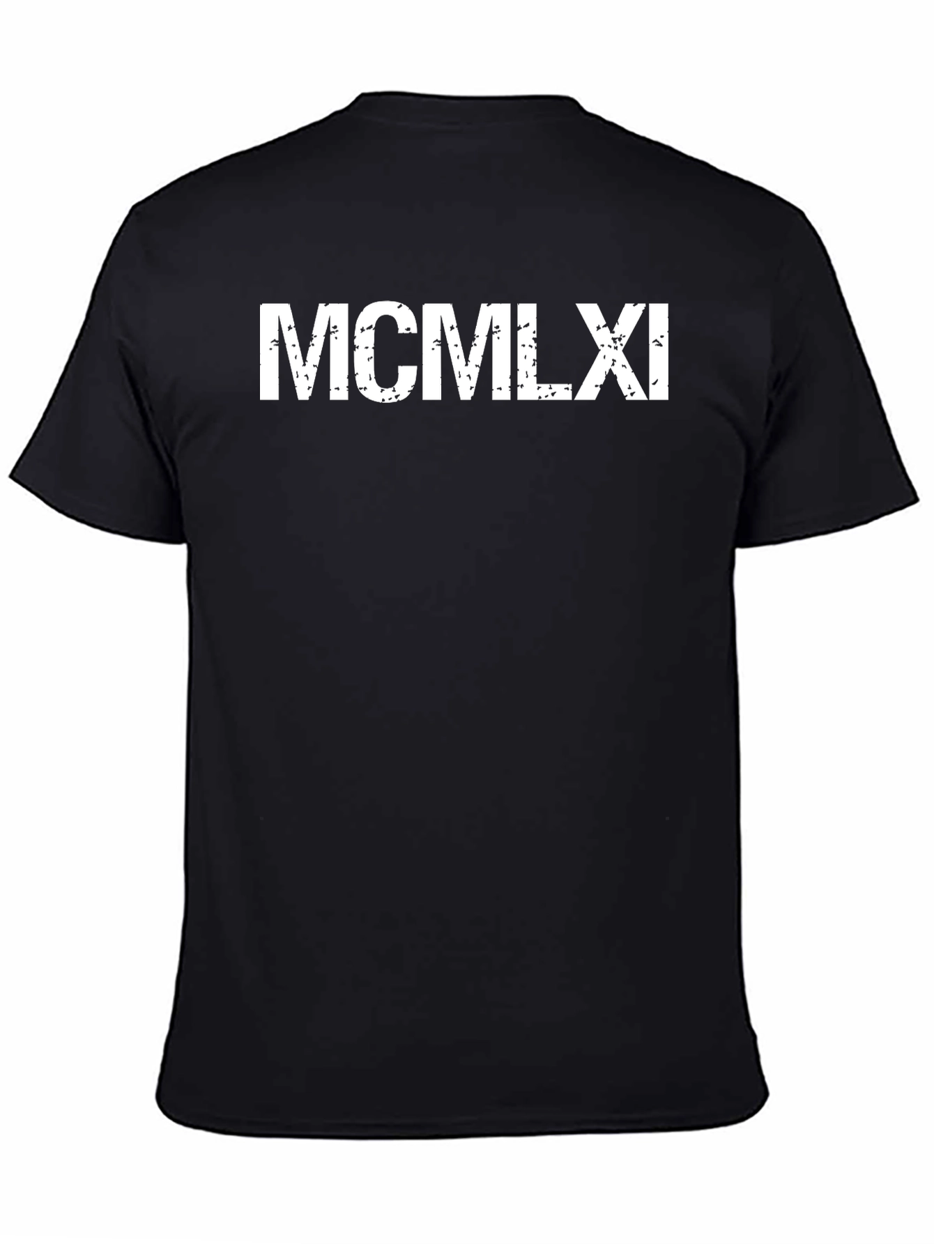 Black MCMLXI Graphic T-Shirt - Roman Numeral Design view 4