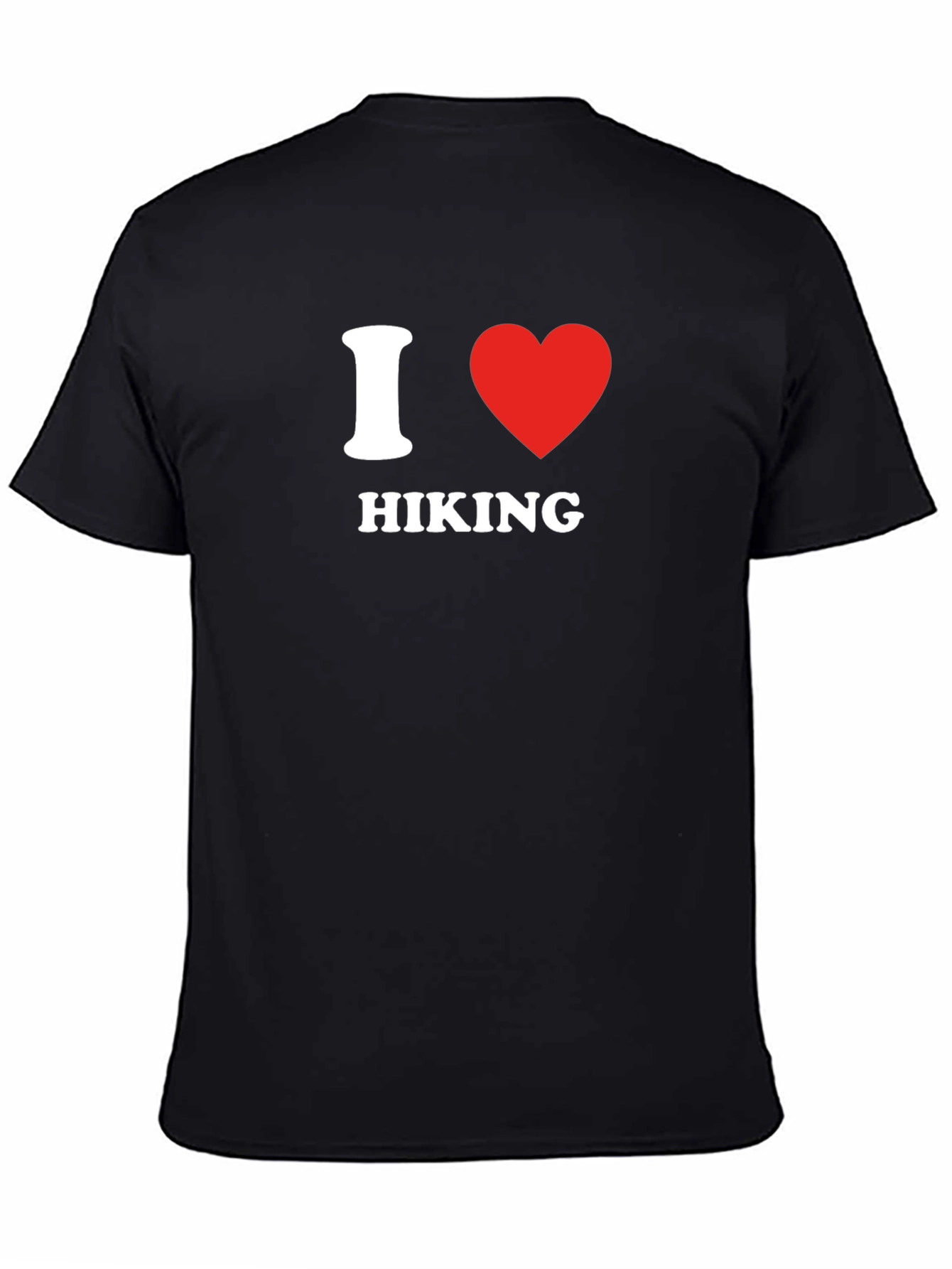 Black I Heart Hiking Graphic Tee - Black view 4
