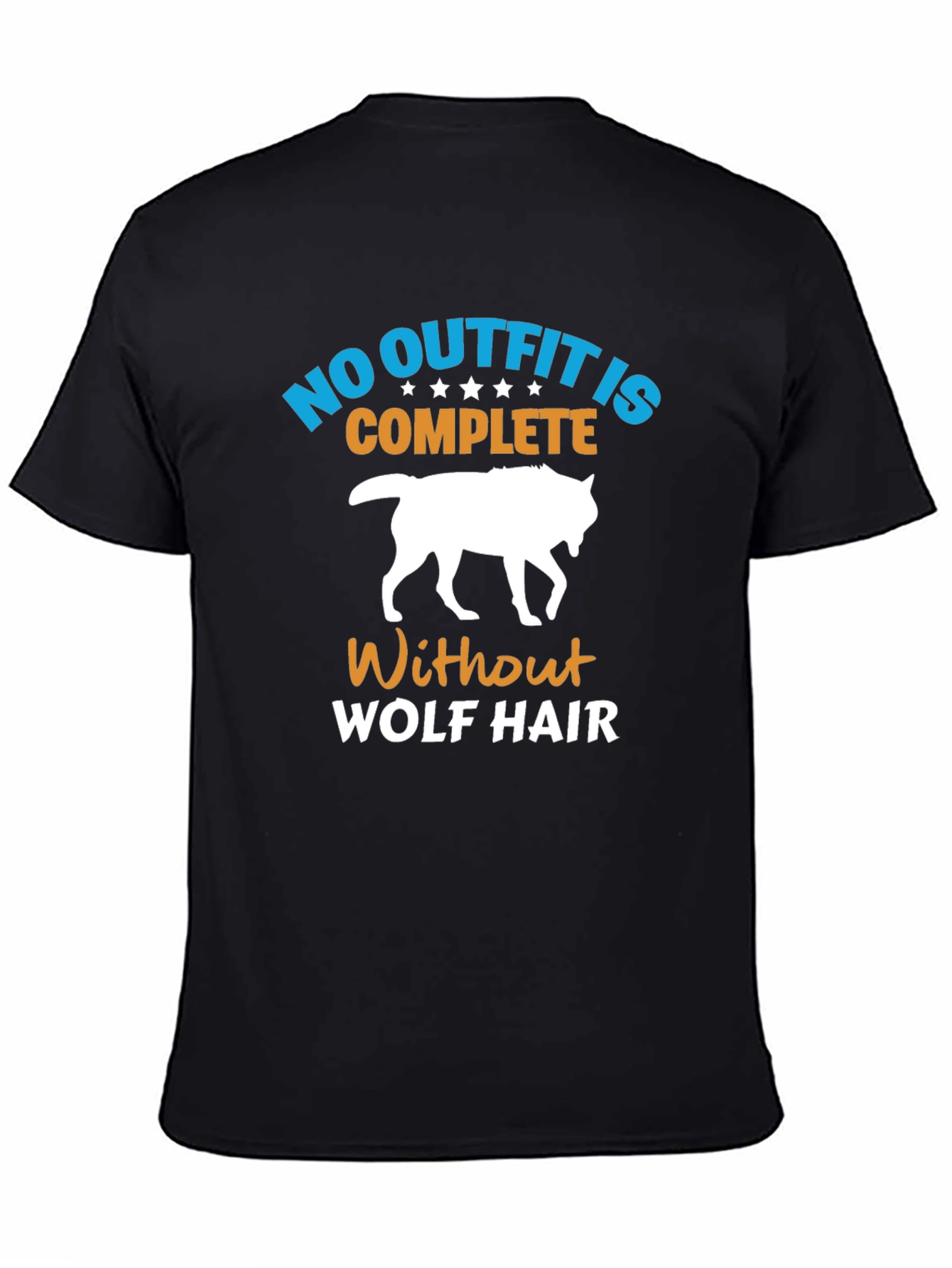 Black Wolf Hair T-Shirt: No Outfit is Complete! view 4