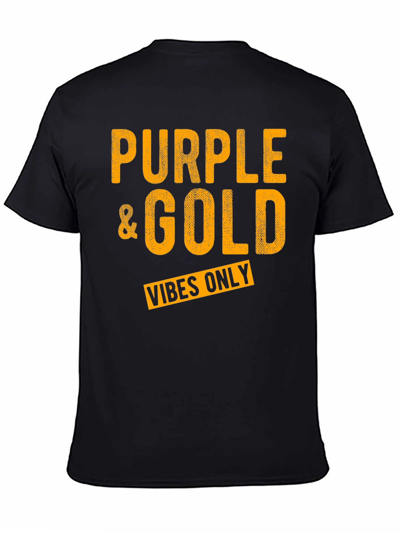 Purple & Gold Vibes Only Graphic T-Shirt - 4