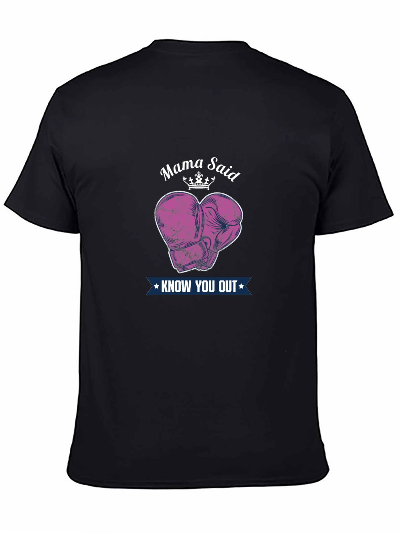Black Mama Said Knock You Out T-Shirt - Boxing Gloves view 4