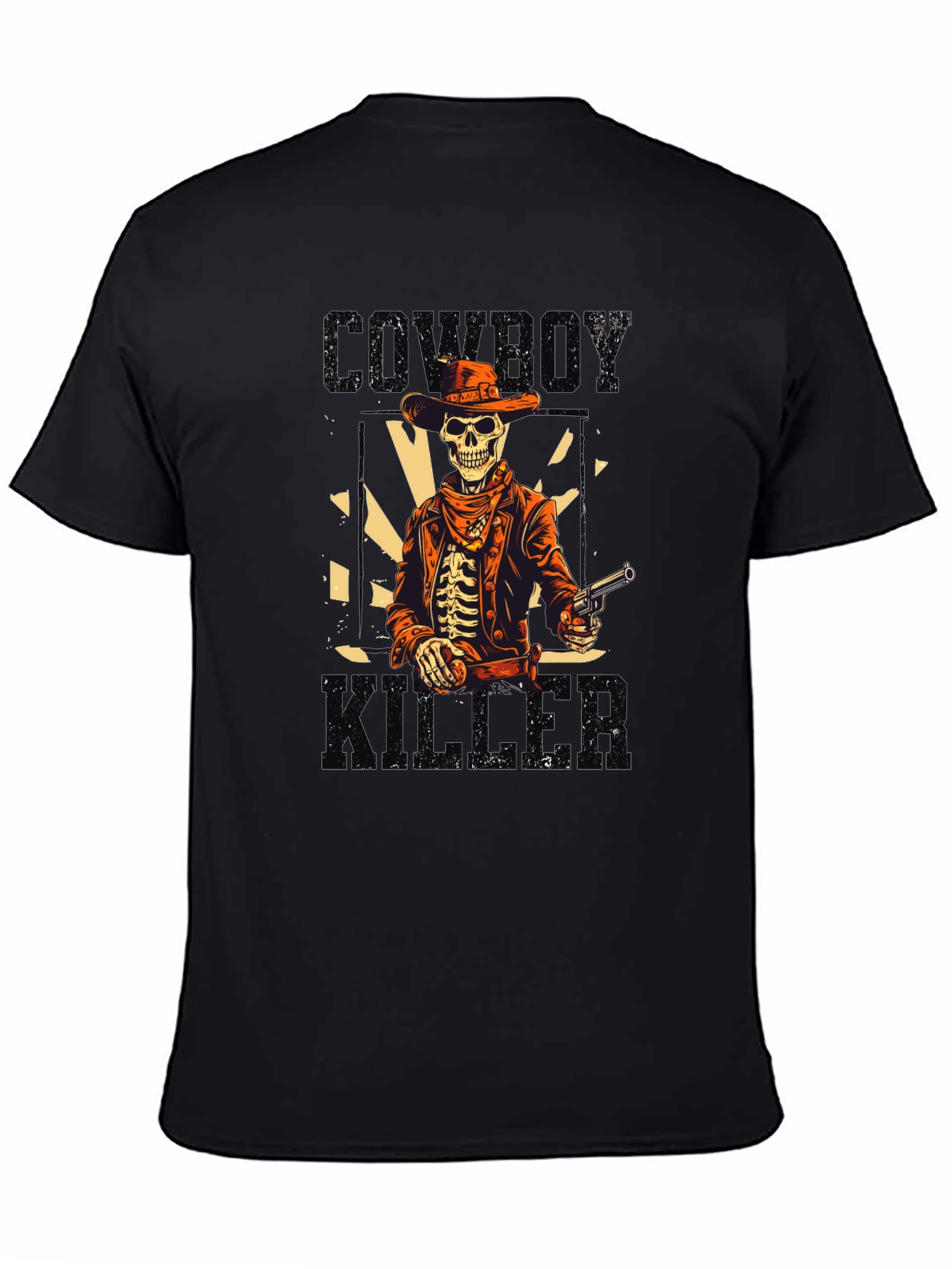 Black Cowboy Killer Graphic T-Shirt view 4