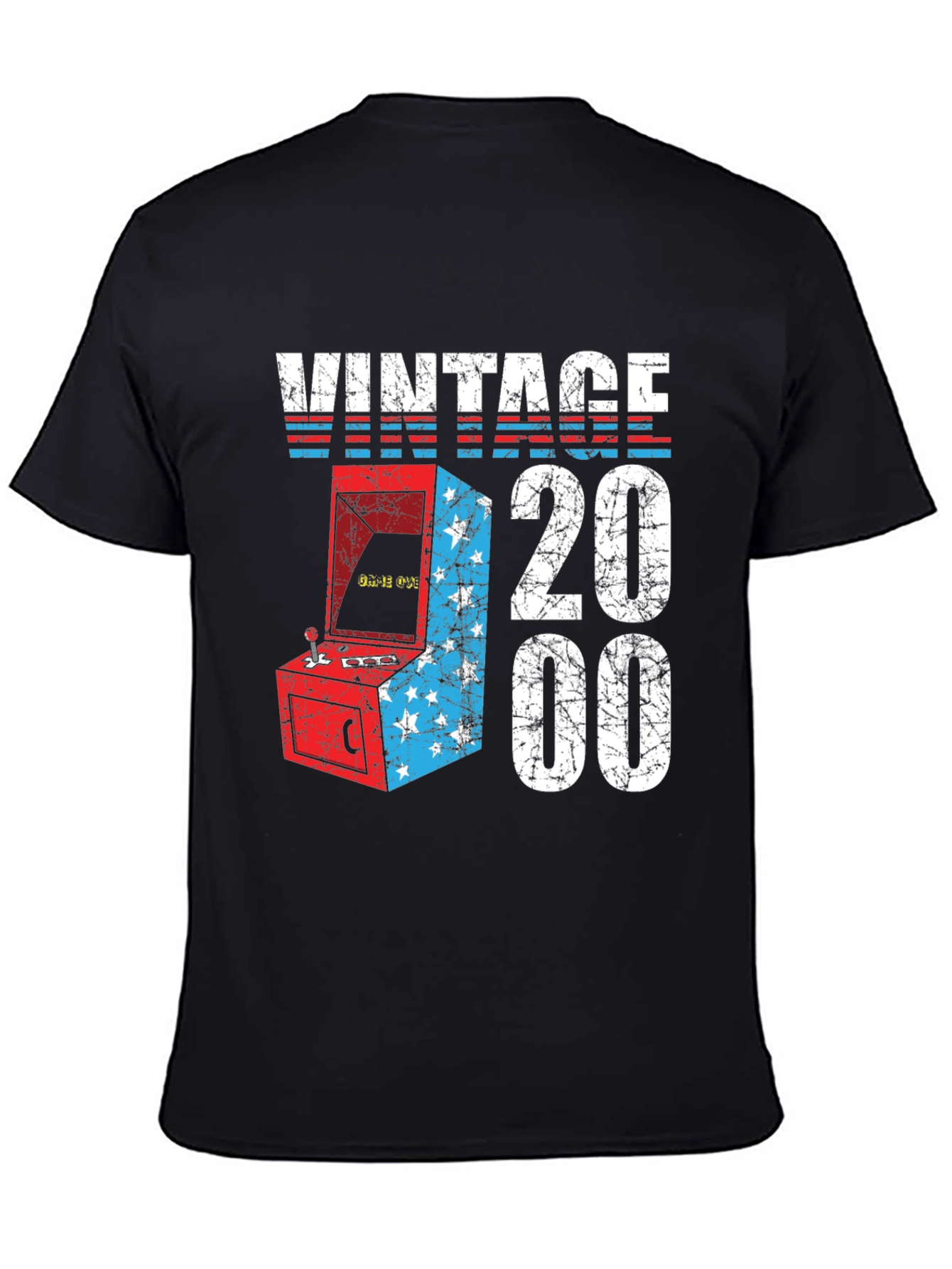 Black Vintage 2000 Arcade T-Shirt view 4