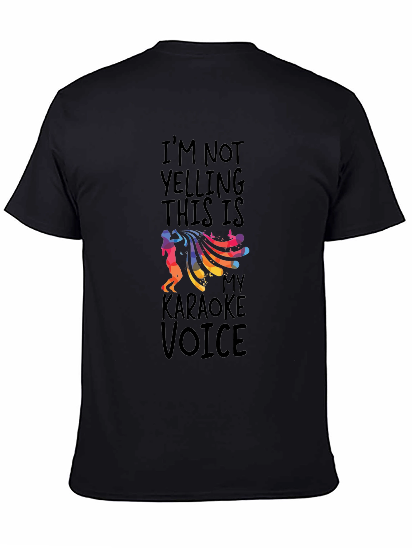 Black Karaoke Voice Graphic Tee - Black view 4