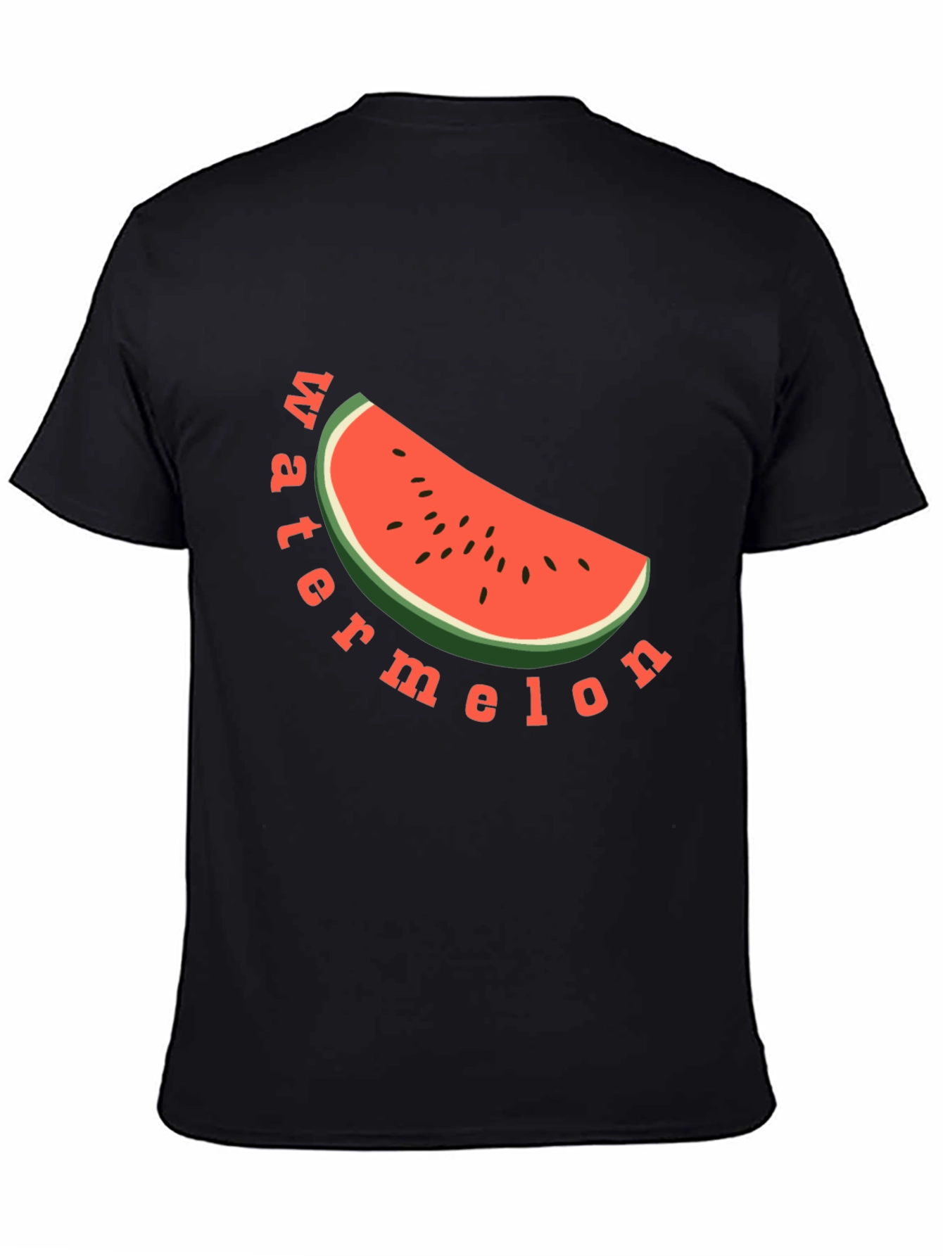 Black Watermelon Graphic Tee - Black view 4