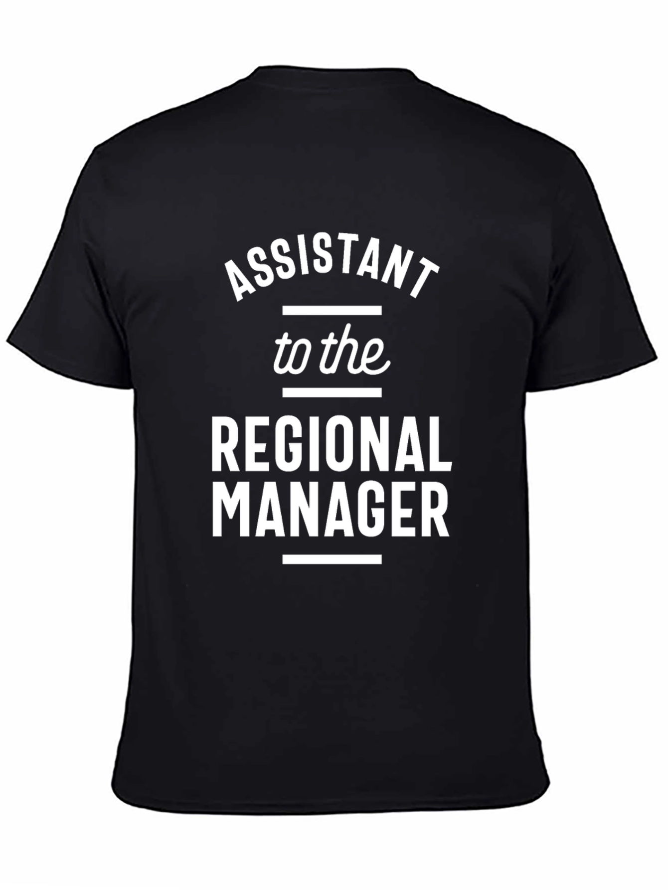Black Assistant to the Regional Manager T-Shirt view 4