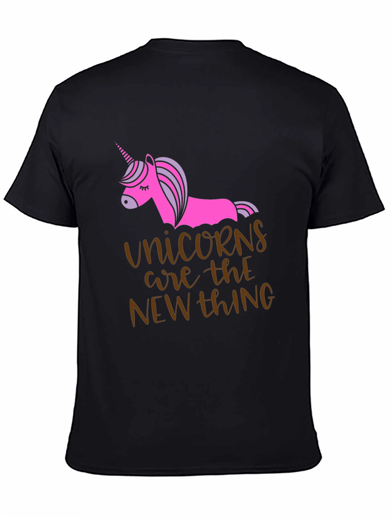 Black Unicorns are the New Thing Graphic Tee view 4
