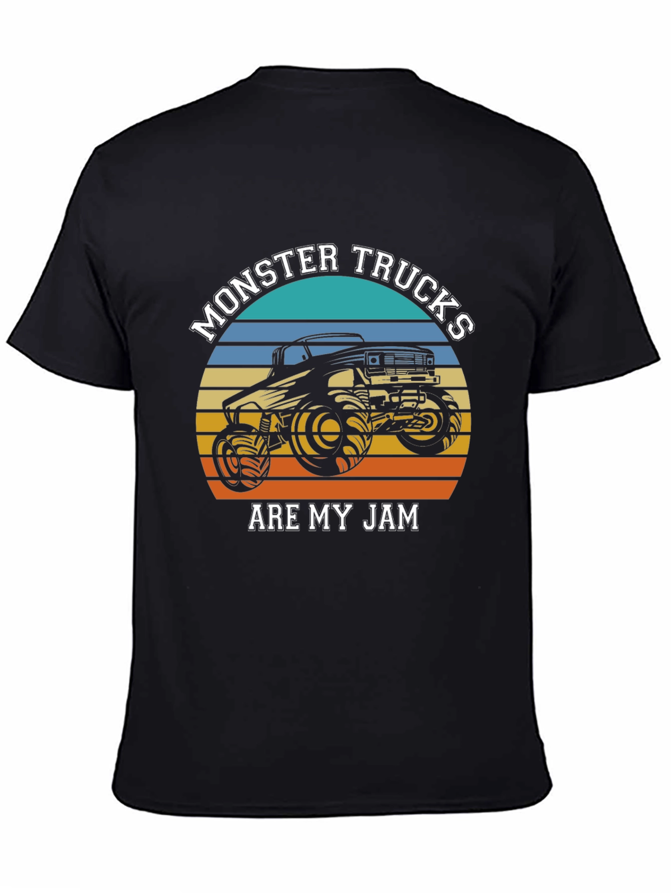 Black Monster Truck Jam Black T-Shirt view 4
