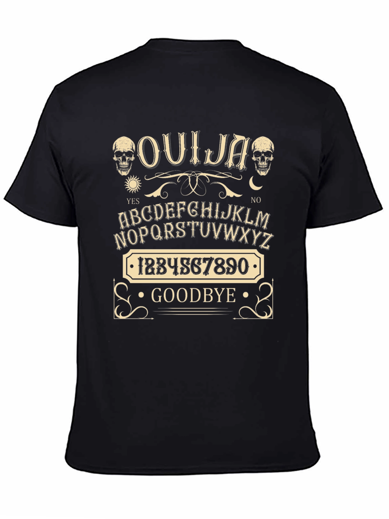 Black Ouija Board Graphic T-Shirt view 4
