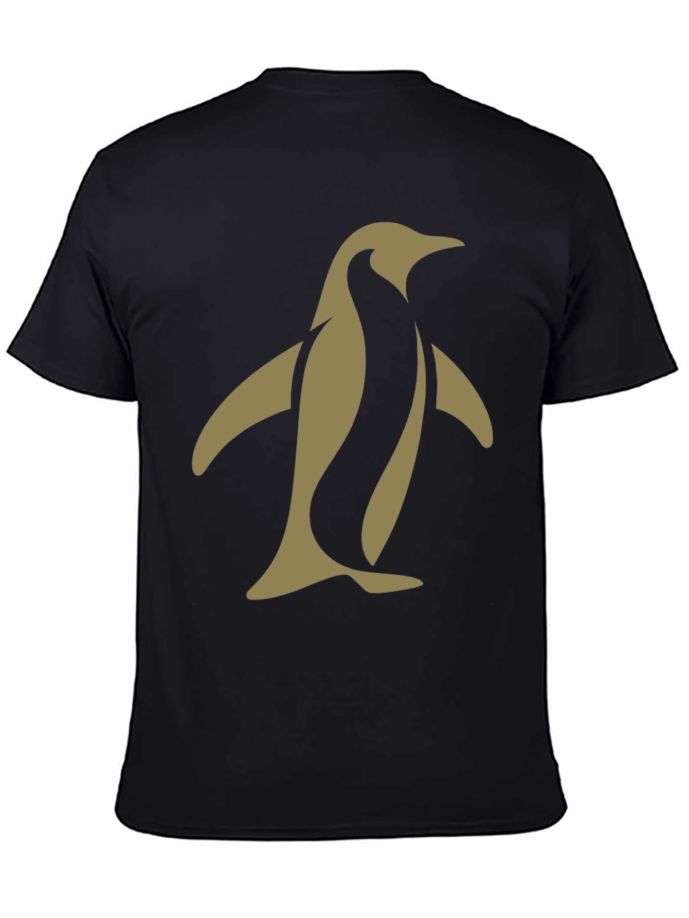 Black Penguin Graphic Tee - Modern Black T-Shirt view 4