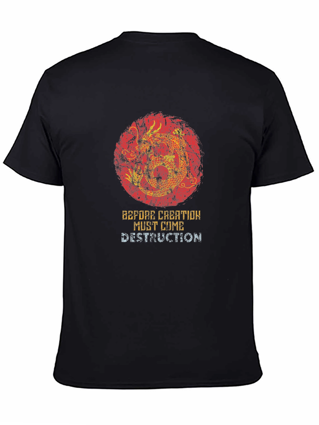Black Dragon Destruction Graphic T-Shirt view 4