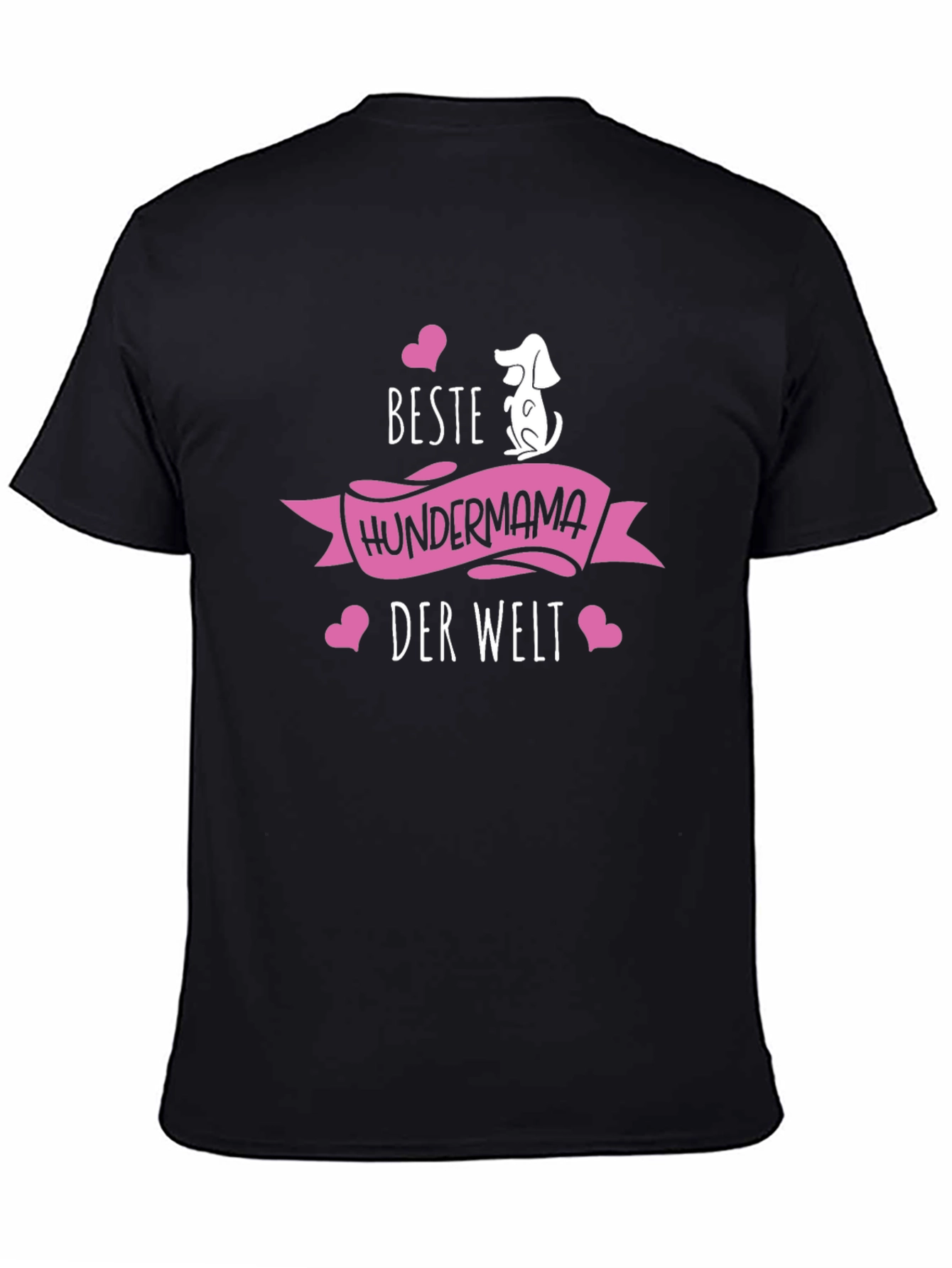 Black Beste Hundermama Black T-Shirt view 4
