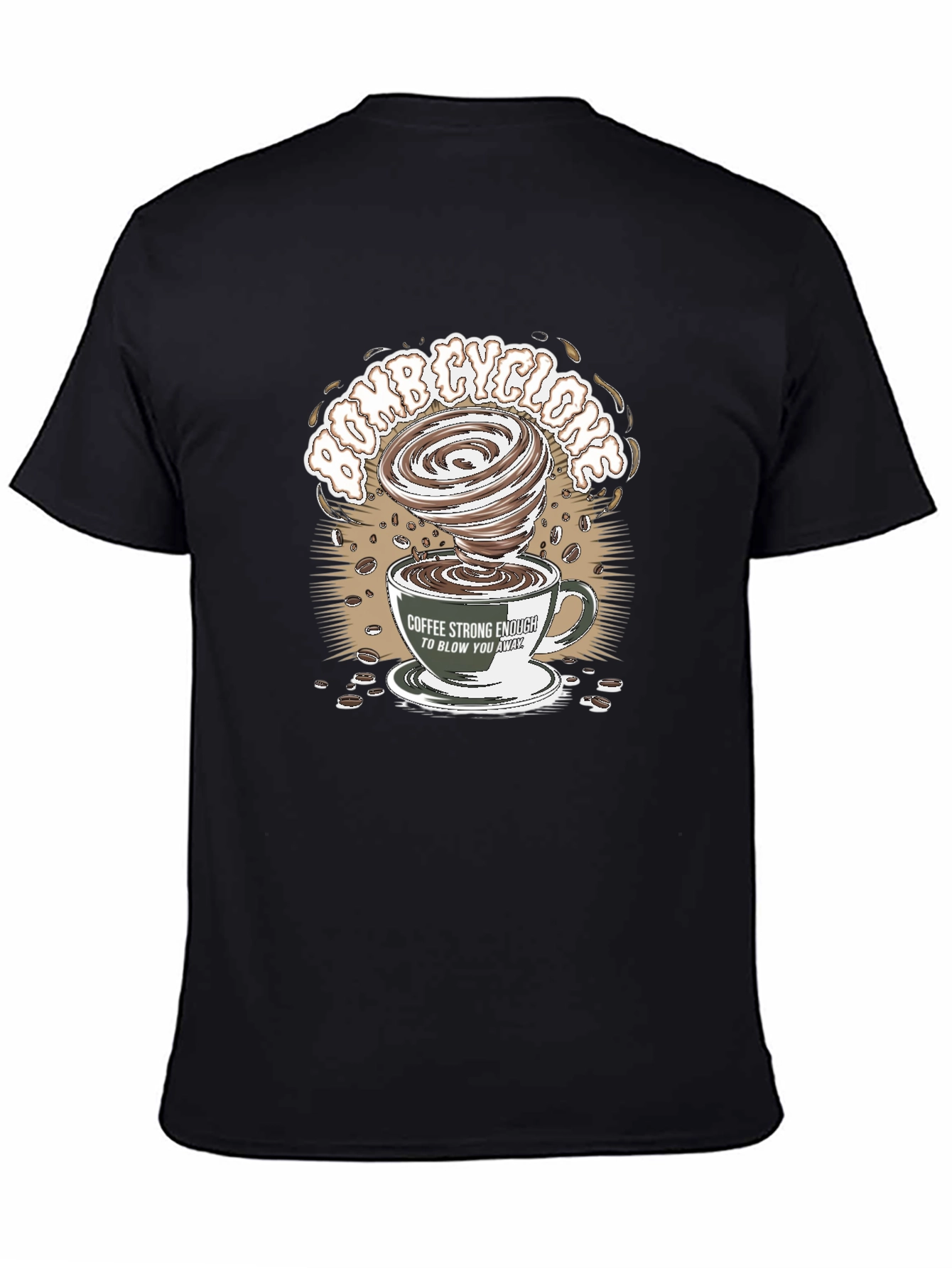 Black Bomb Cyclone Coffee T-Shirt view 4