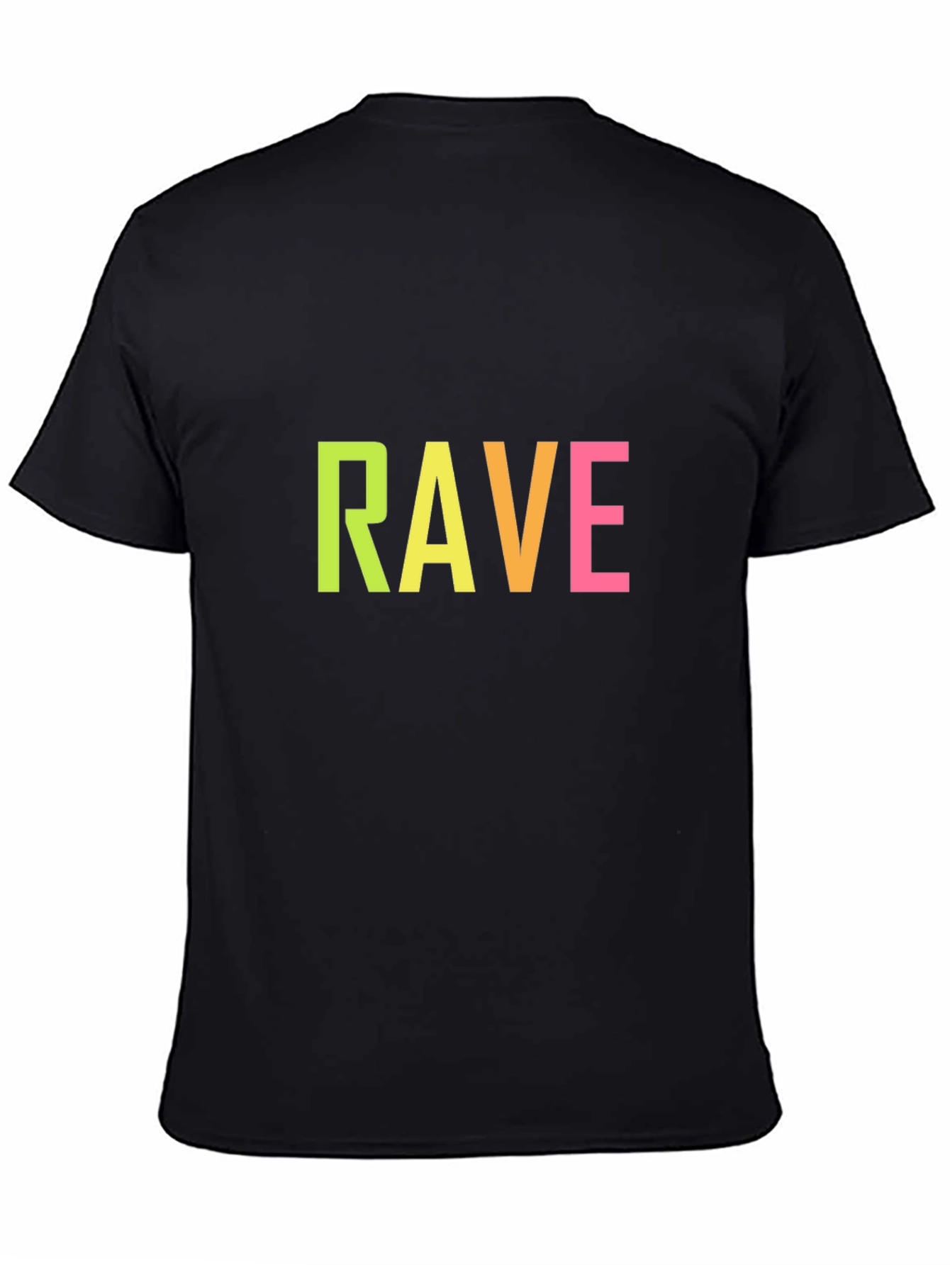 Black Rave Graphic Tee - Vibrant Party Shirt view 4