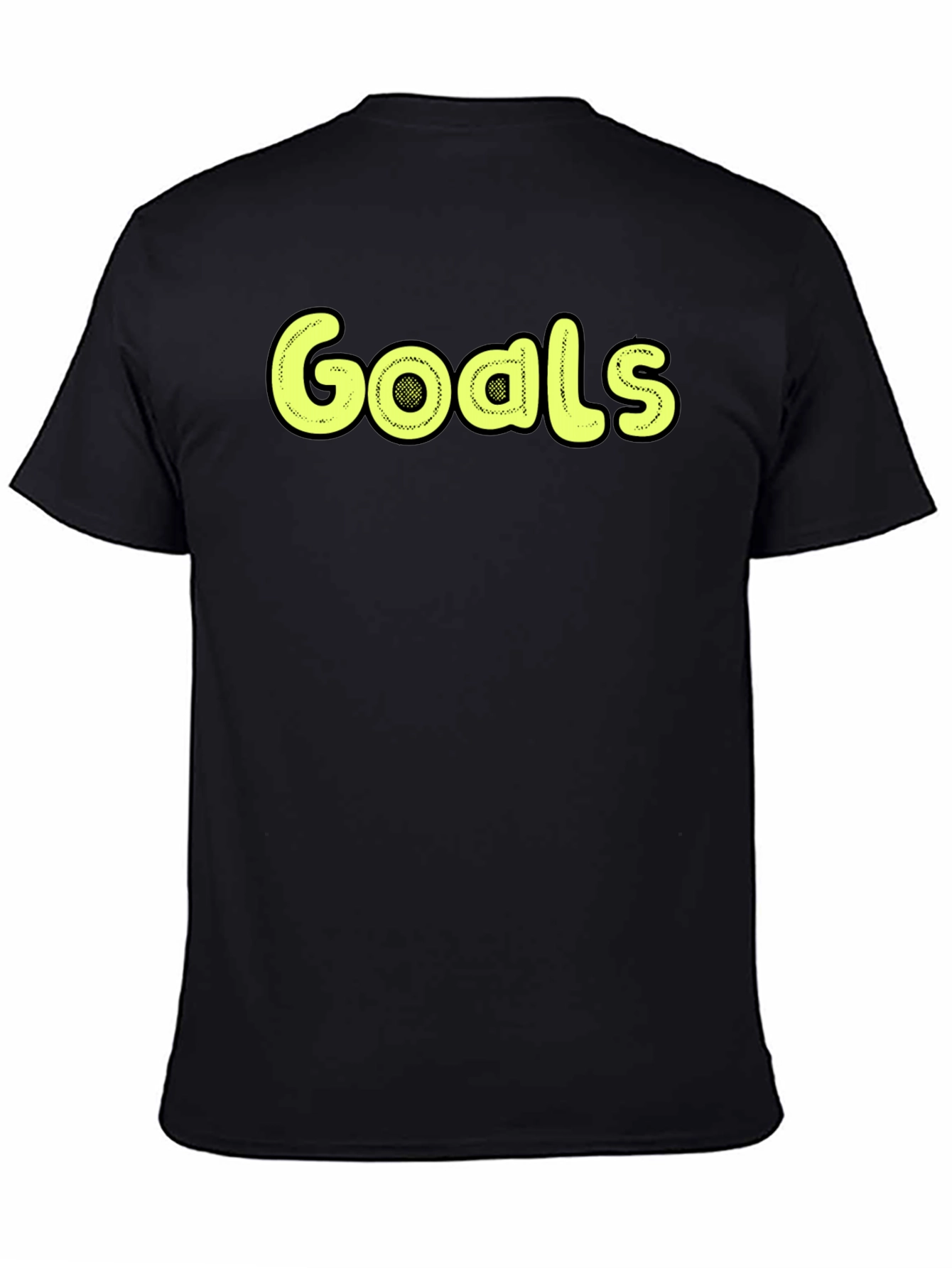 Black Goals Graphic Tee - Stylish Black T-Shirt view 4