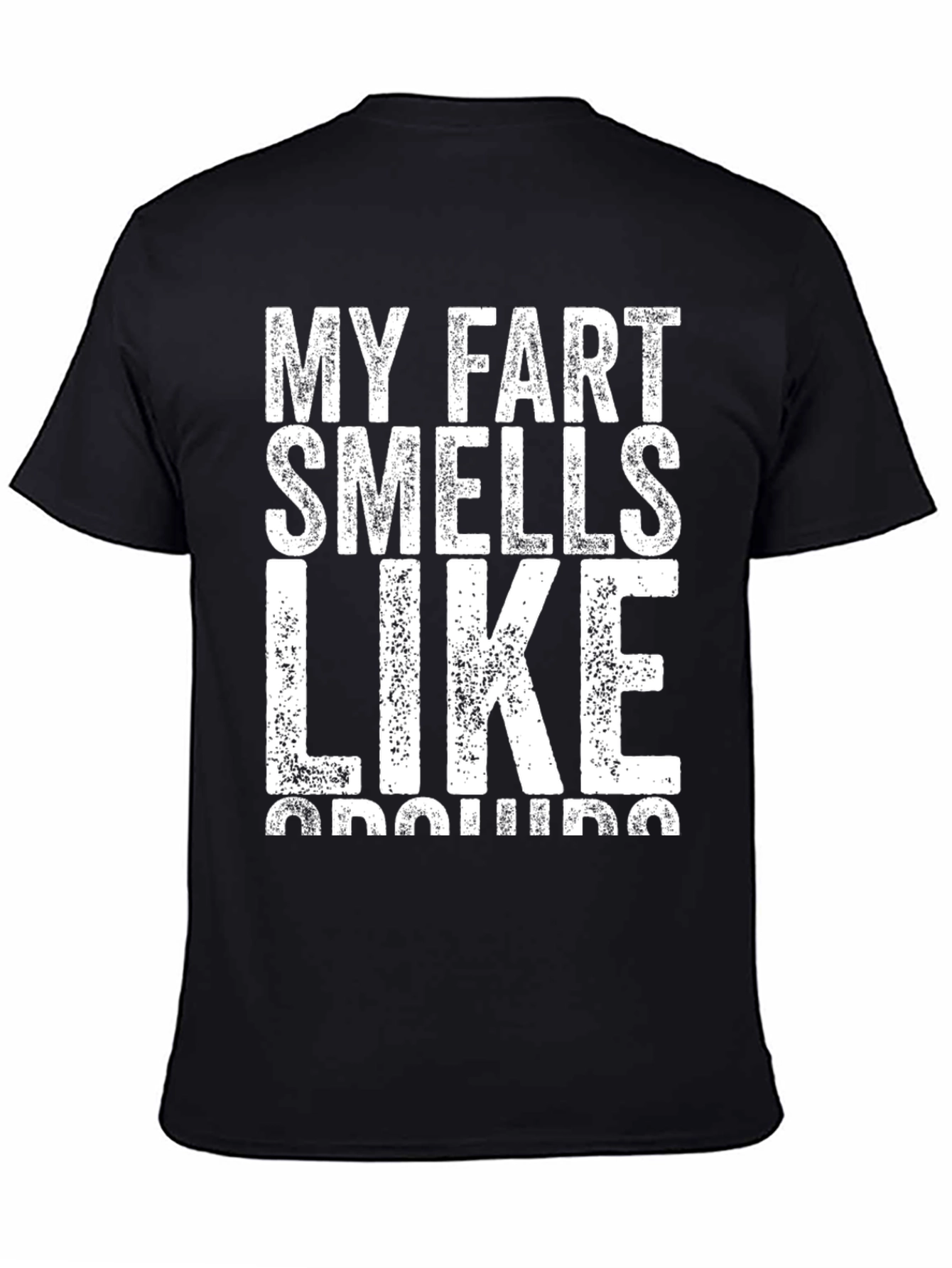 Black My Fart Smells Like Gasoline Graphic T-Shirt view 4
