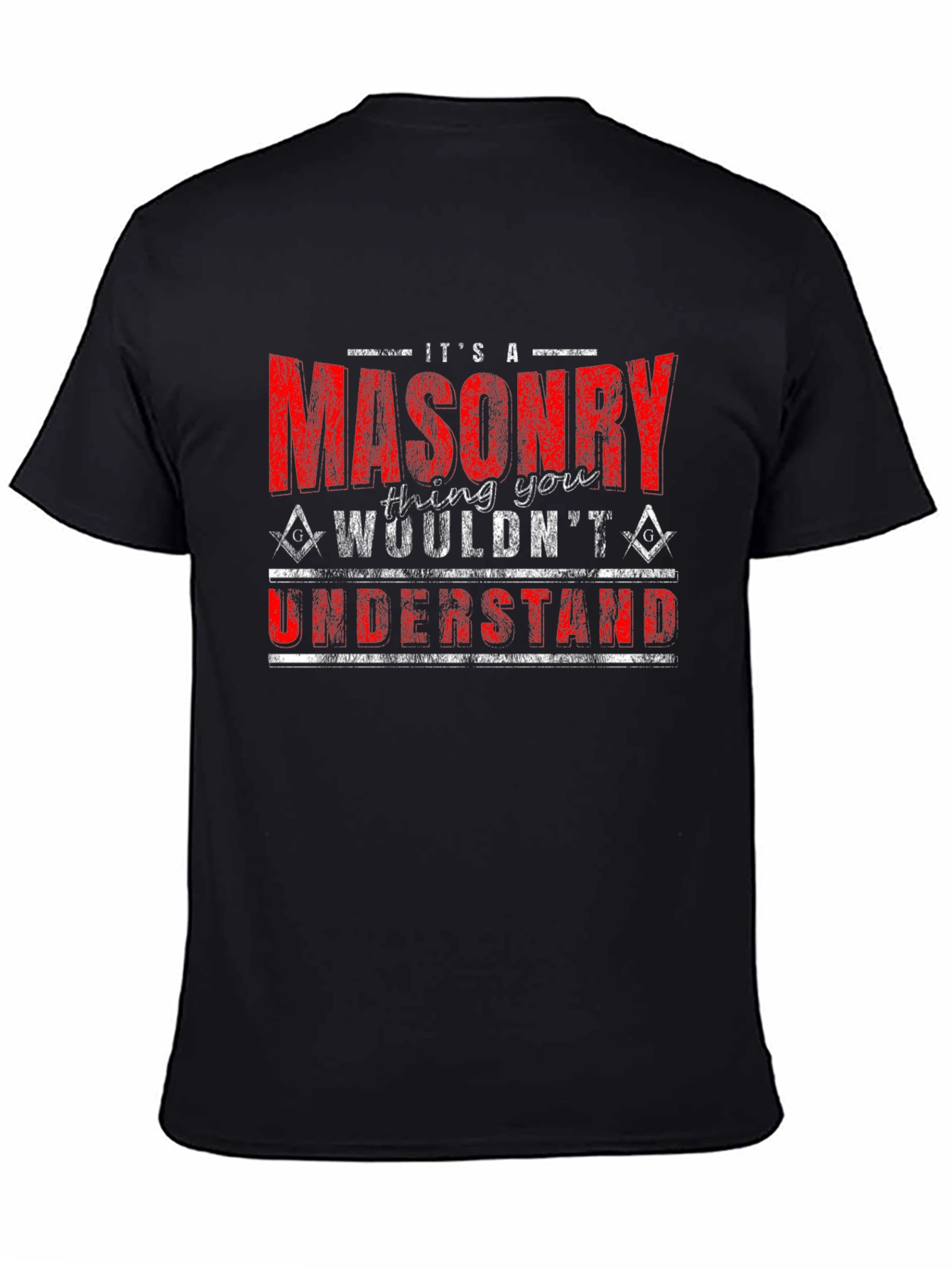 Black Masonry T-Shirt - It's a Masonry Thing view 4