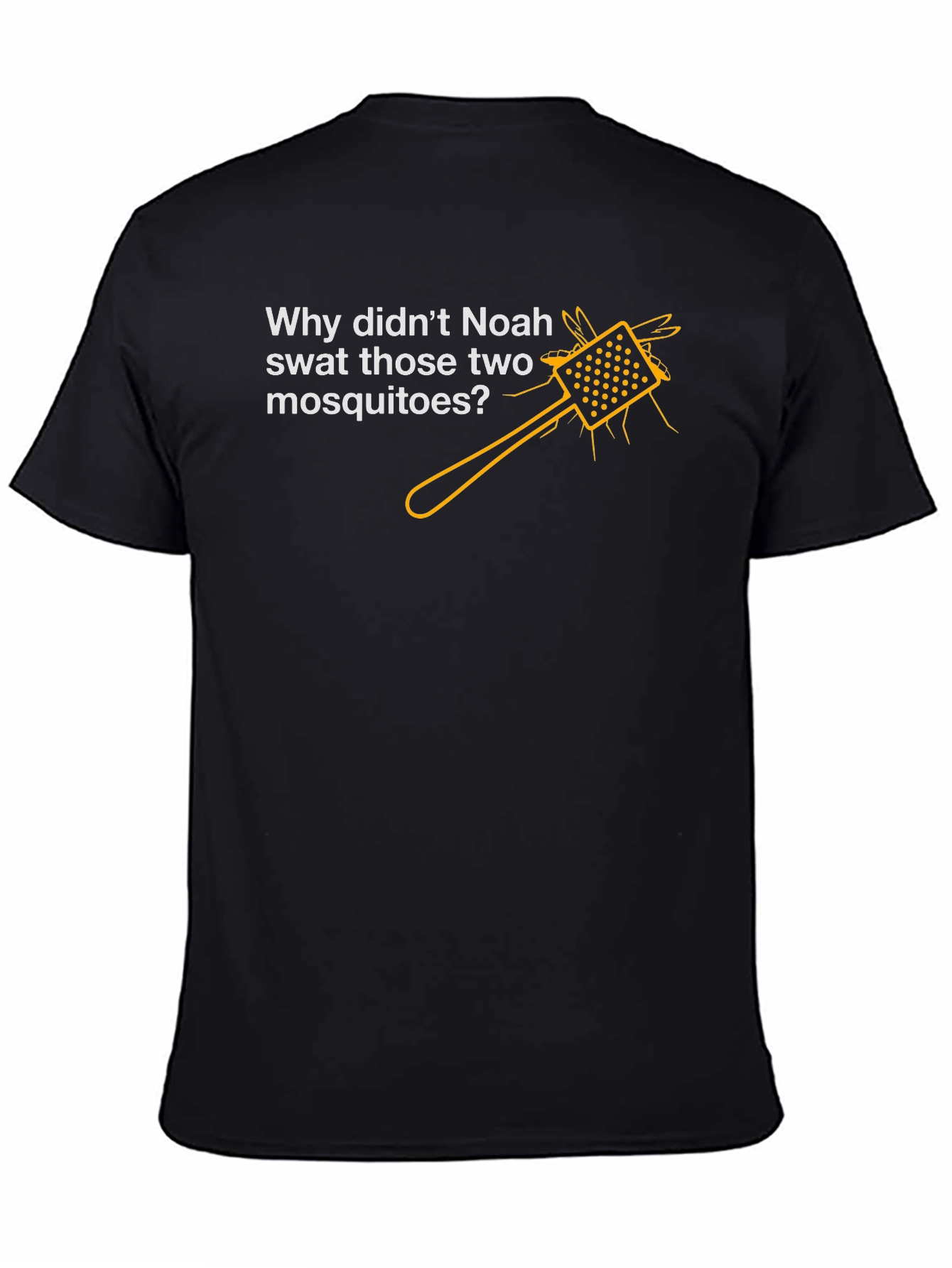 Black Noah's Mosquito T-Shirt - Funny Graphic Tee view 4