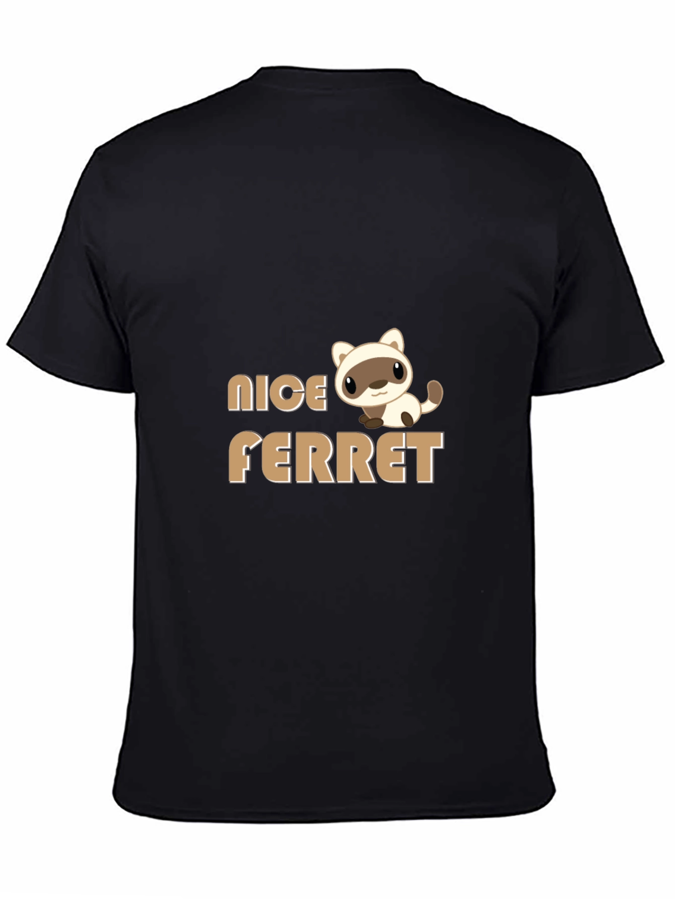 Black Nice Ferret T-Shirt view 4