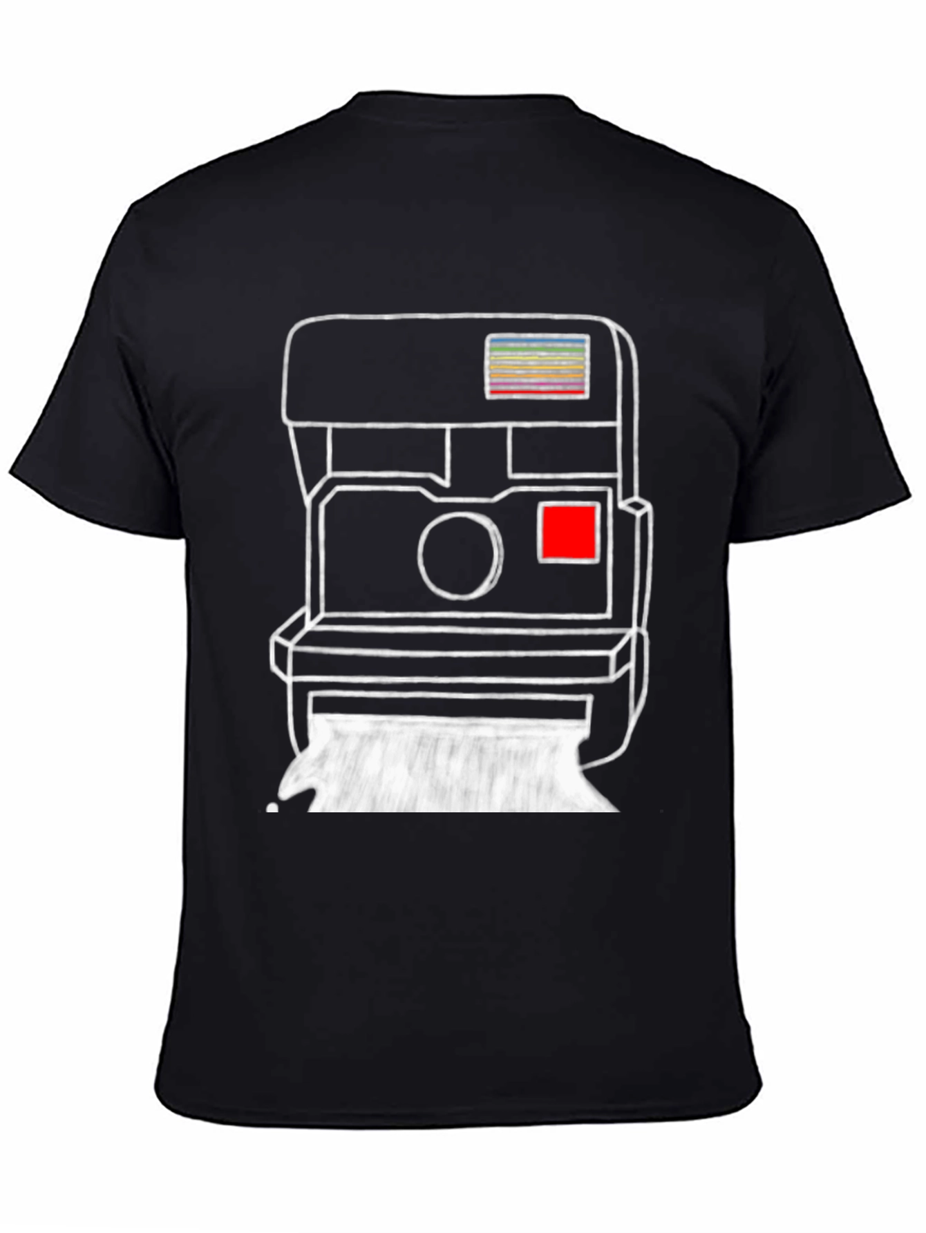 Black Retro Camera Graphic Tee - Stylish & Unique T-Shirt view 4