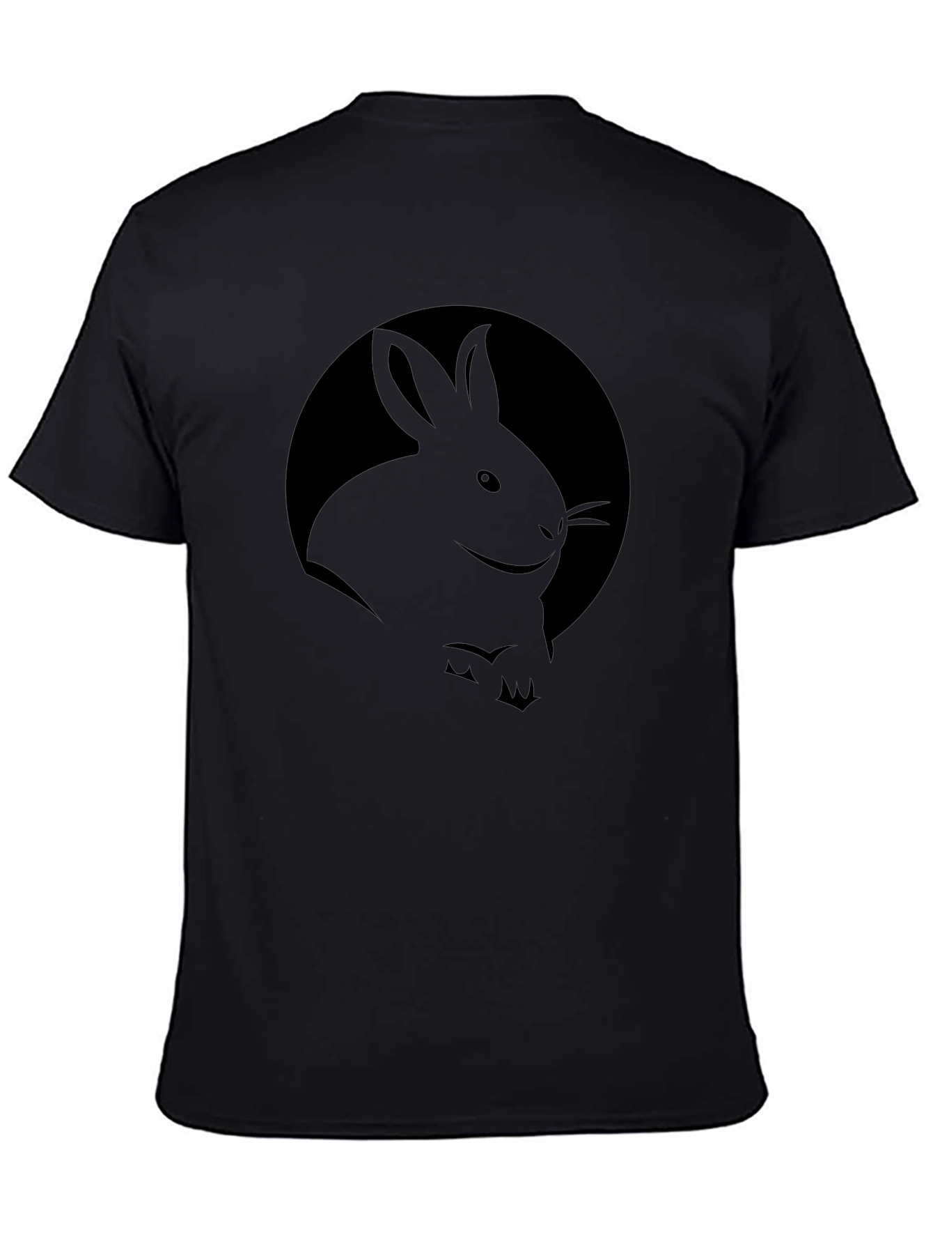Black Rabbit Graphic Black T-Shirt view 4