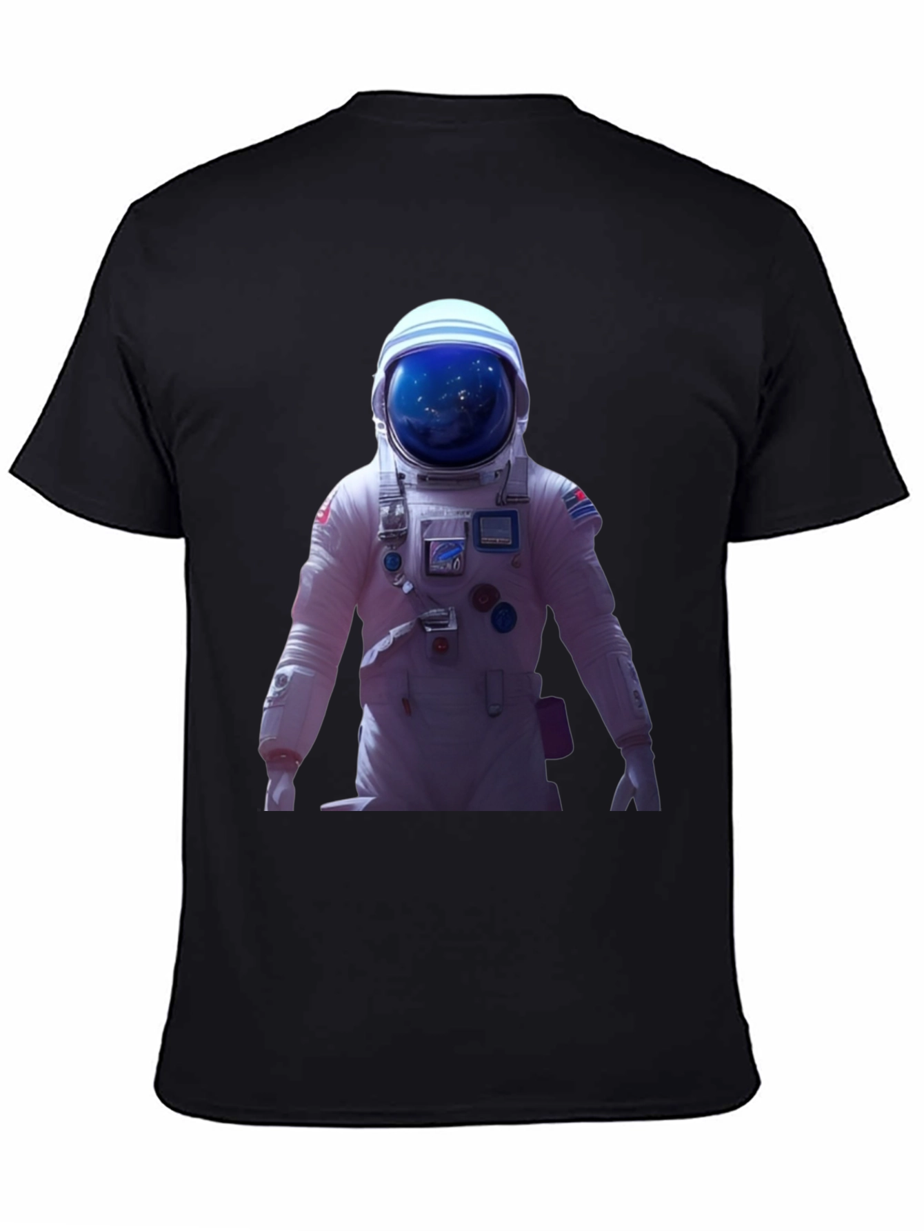 Black Astronaut Graphic Tee - Space Exploration Fashion view 4