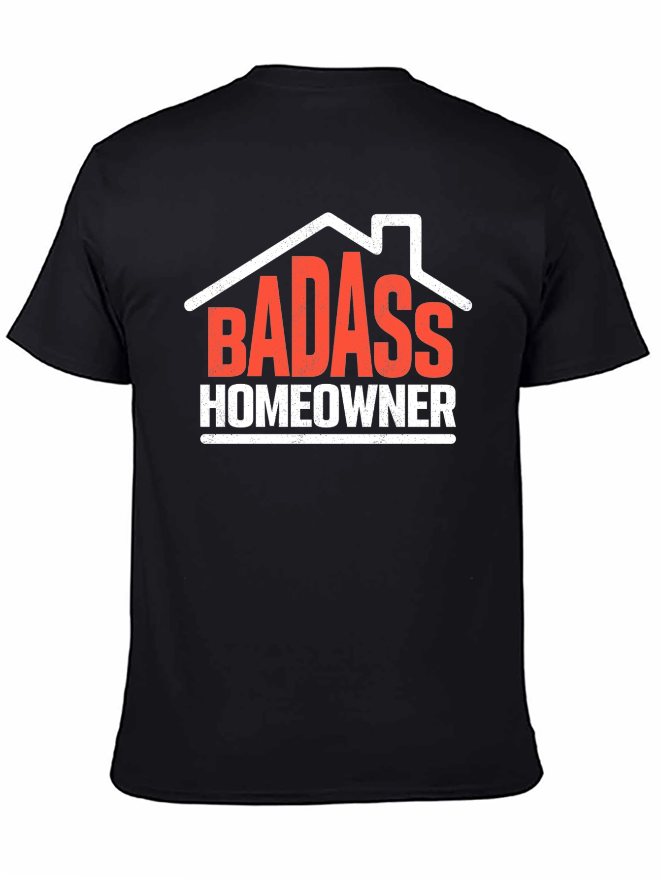 Black Badass Homeowner Graphic Tee - Black view 4