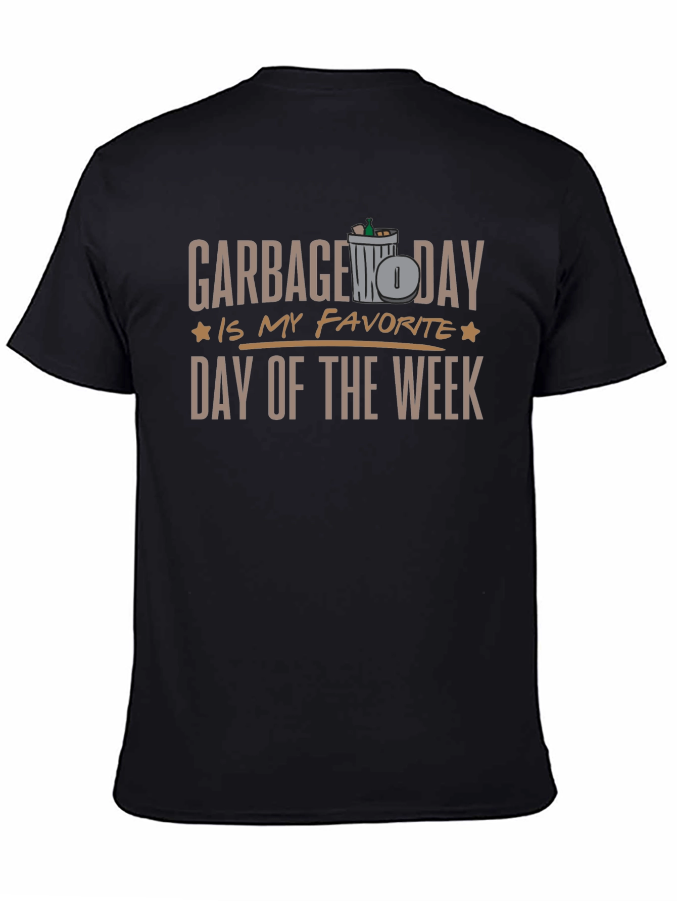 Black Garbage Day T-Shirt - Favorite Day of The Week Tee view 4