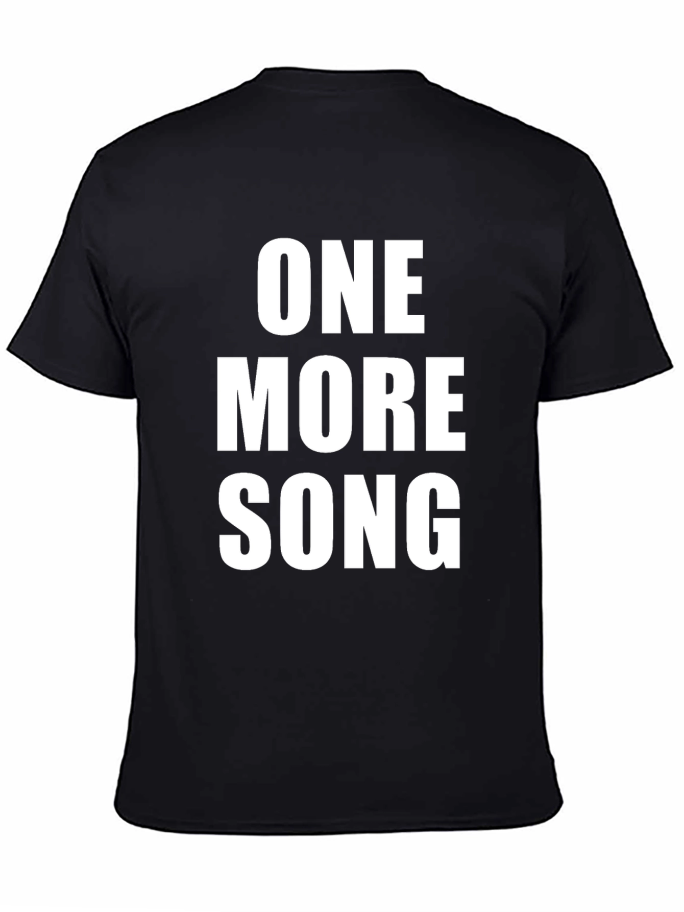Black One More Song Graphic Tee view 4