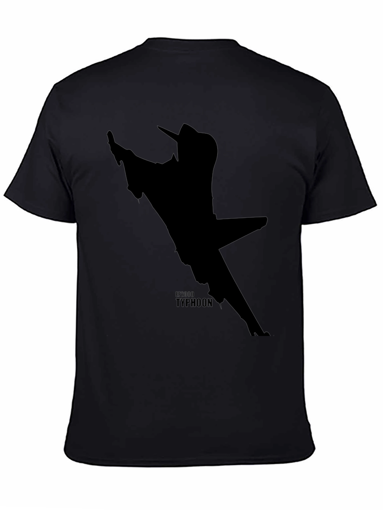 Black EF2000 Typhoon Jet Black T-Shirt view 4