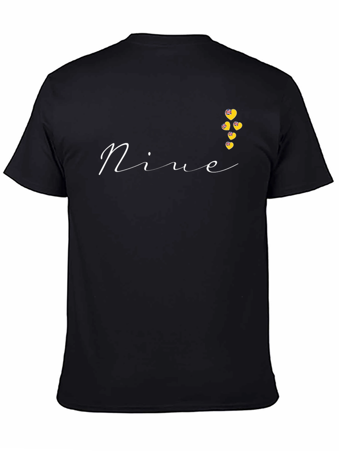 Black Novelty "Nine" Heart Graphic Tee view 4