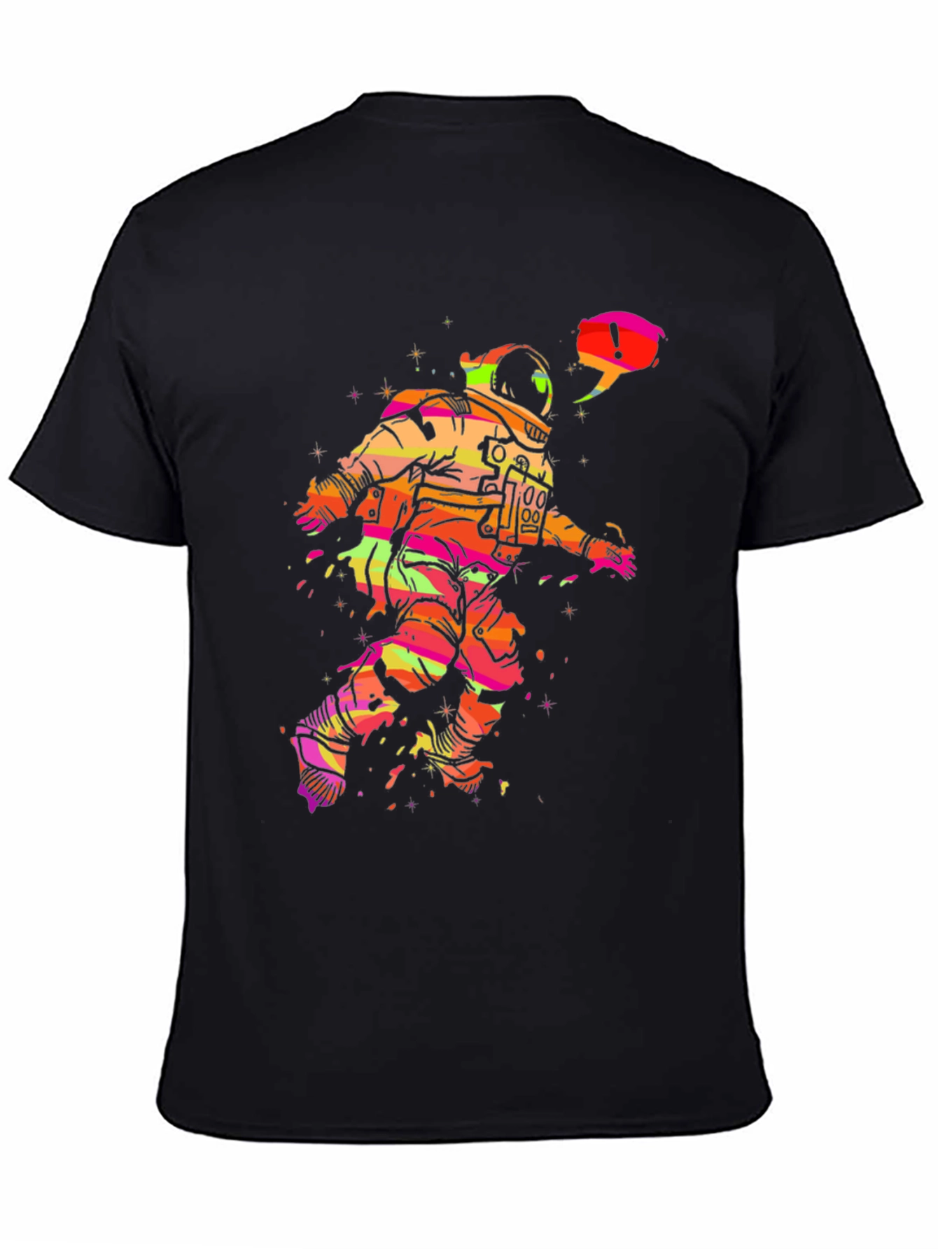 Black Astronaut Graphic Tee - Cool Space Design! view 4