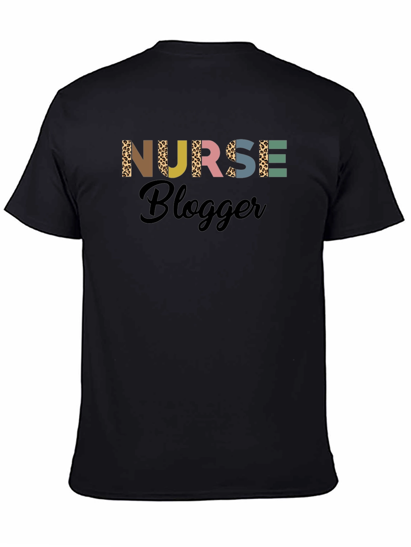 Black Nurse Blogger T-Shirt view 4