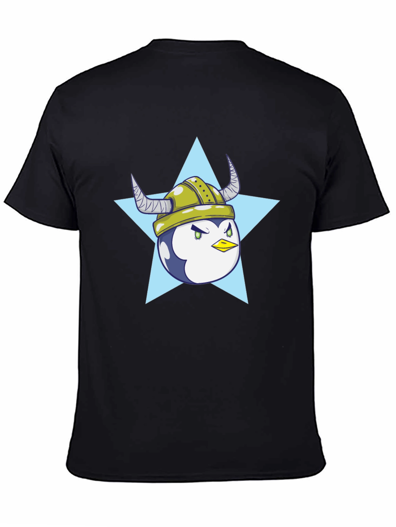 Black Viking Penguin Graphic T-Shirt - Cool Casual Wear view 4