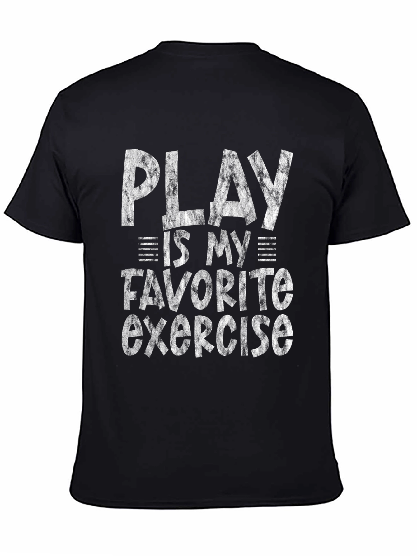 Black Play is My Favorite Exercise Graphic Tee view 4