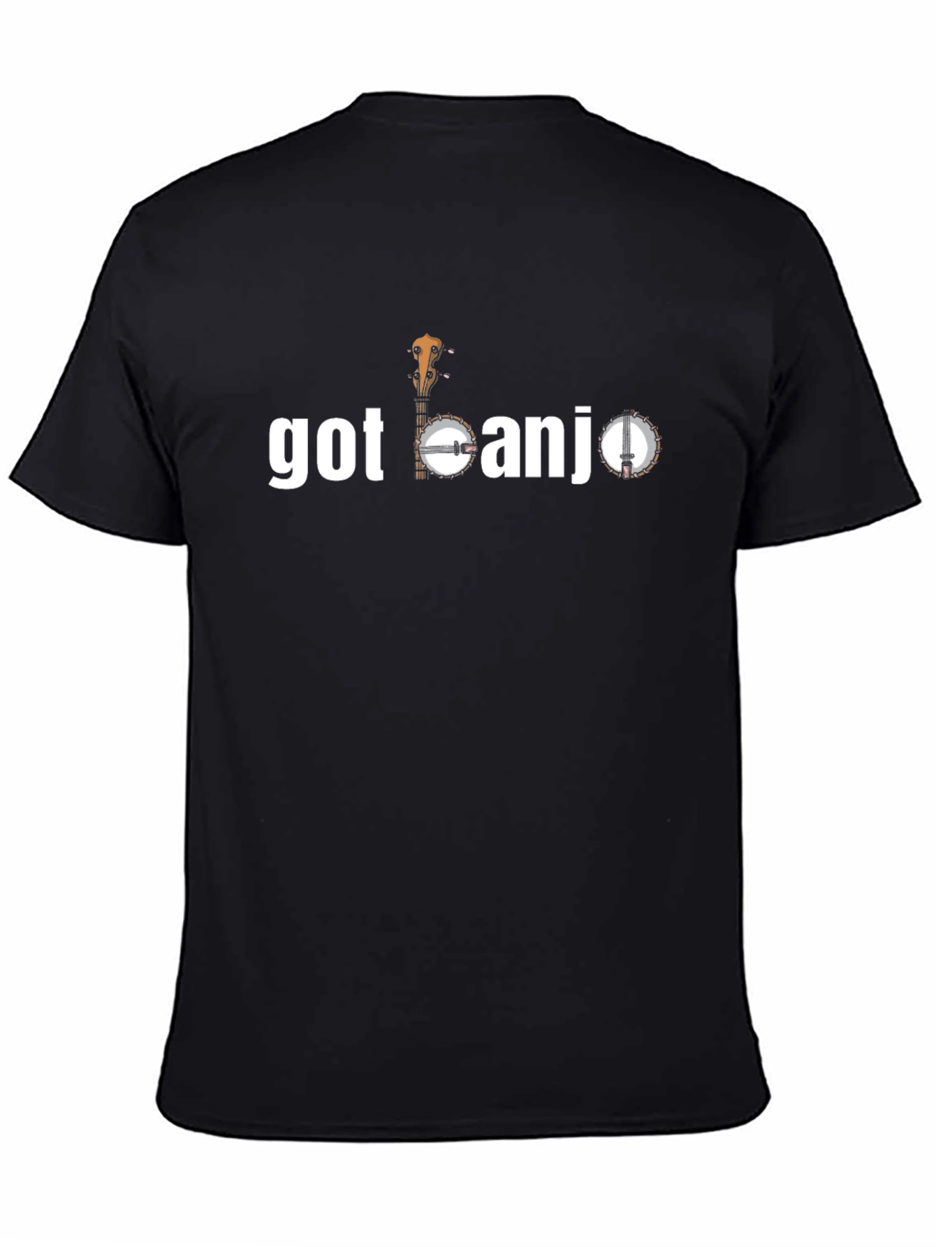 Black Got Banjo T-Shirt Music Tee view 4