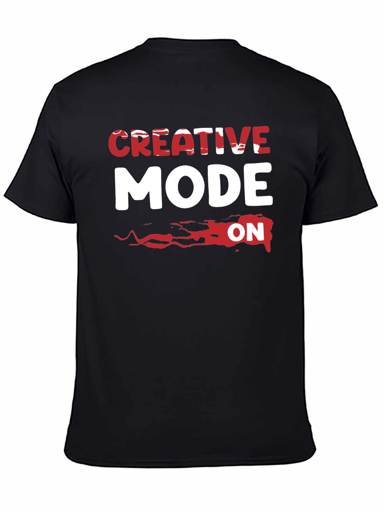 Black Creative Mode ON Black T-Shirt view 4